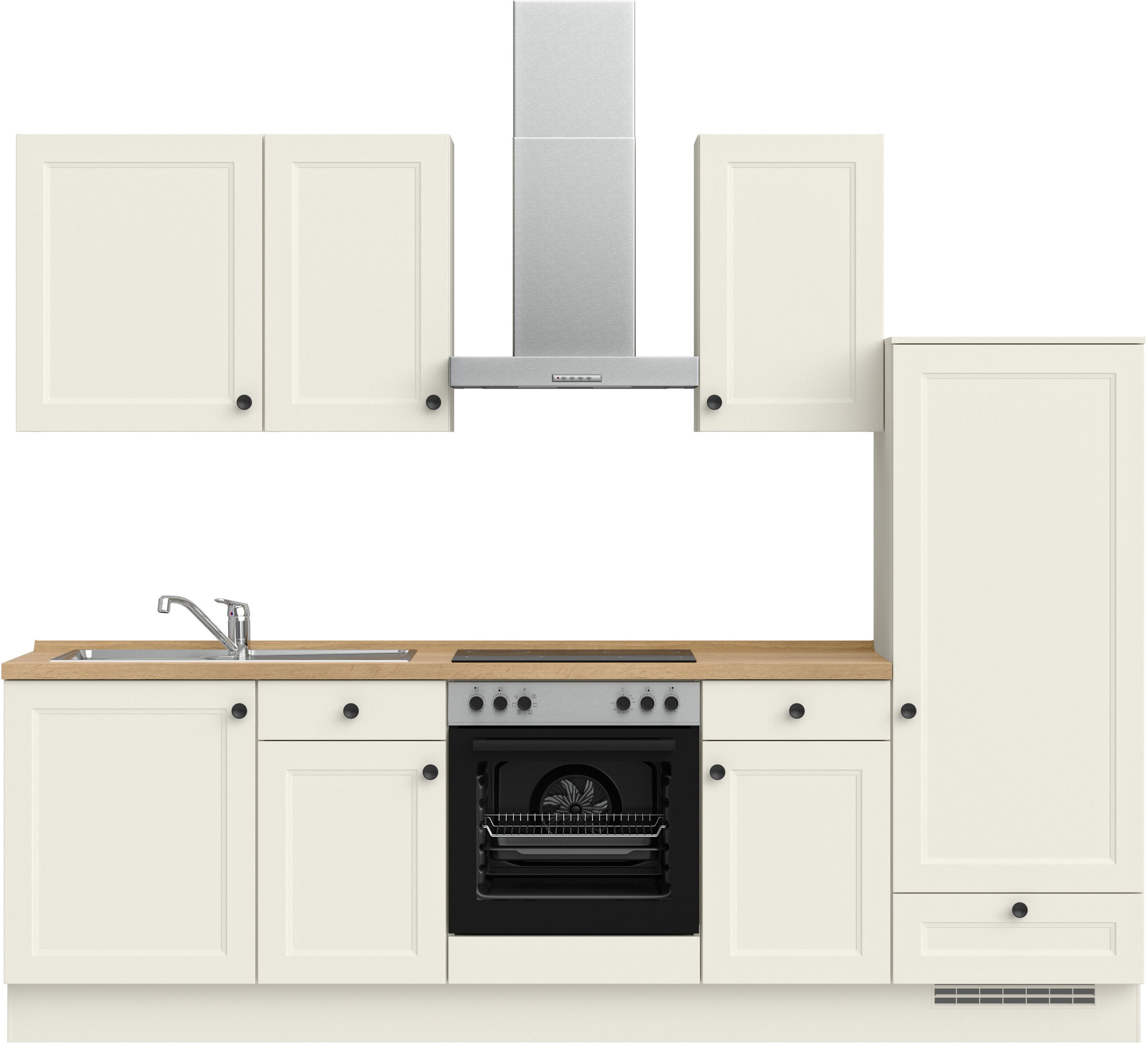 nobilia® Küchenzeile »"Cascada I"«, vormontiert, Ausrichtung wählbar, Breite 270 cm, wahlw. mit E-Geräten