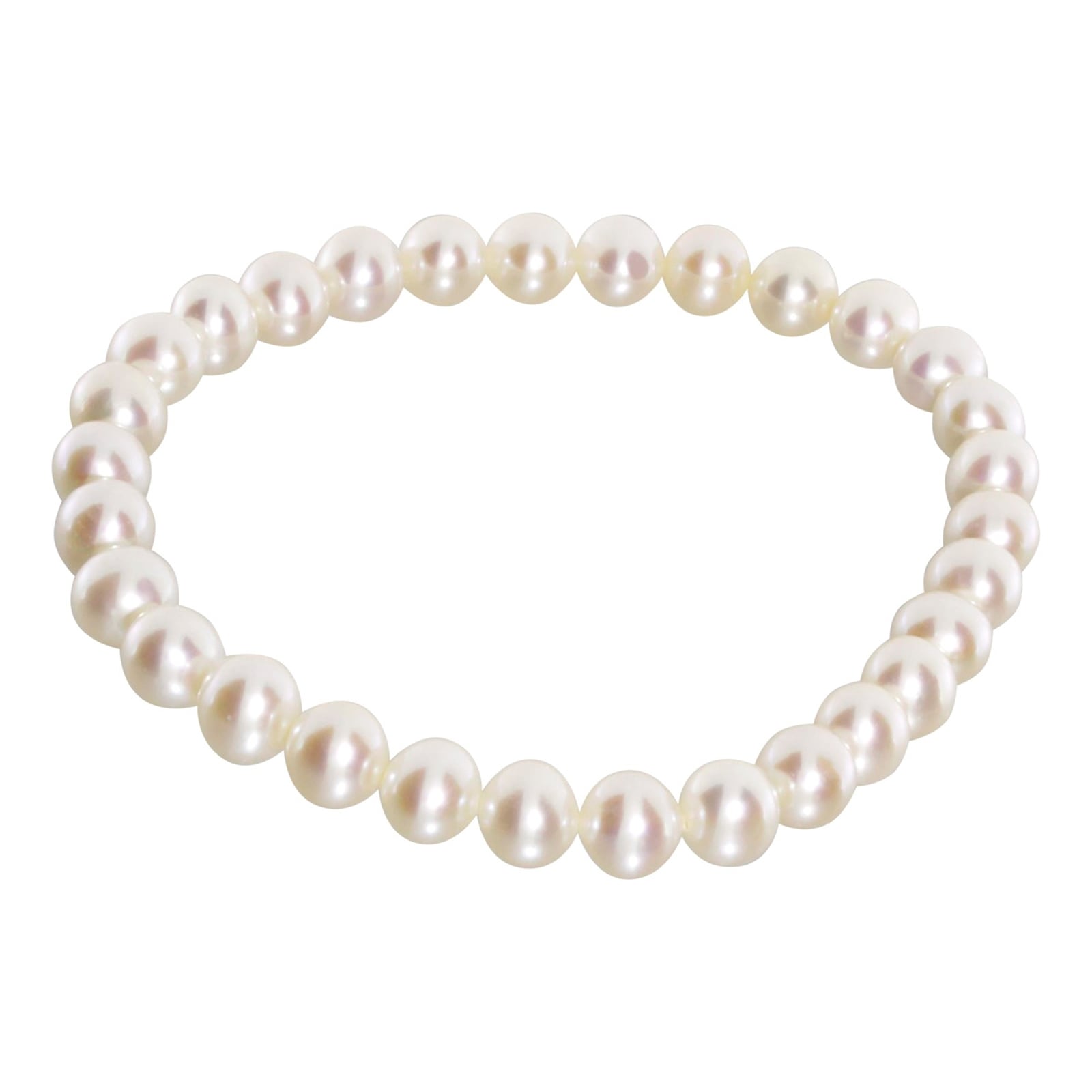 Armband OSTSEE-SCHMUCK "Ostsee-Schmuck Armband Ingrid 6 Armband Ingrid 6", weiß, Armbänder, Damen, 19cm, Perlen, Armband 4