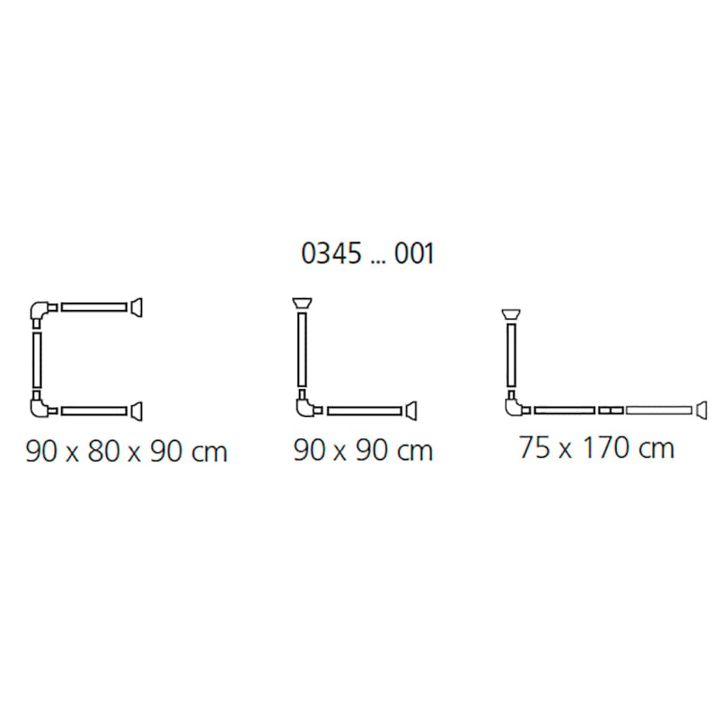 Kleine Wolke Duschvorhangstange »Universalstange«, kürzbar