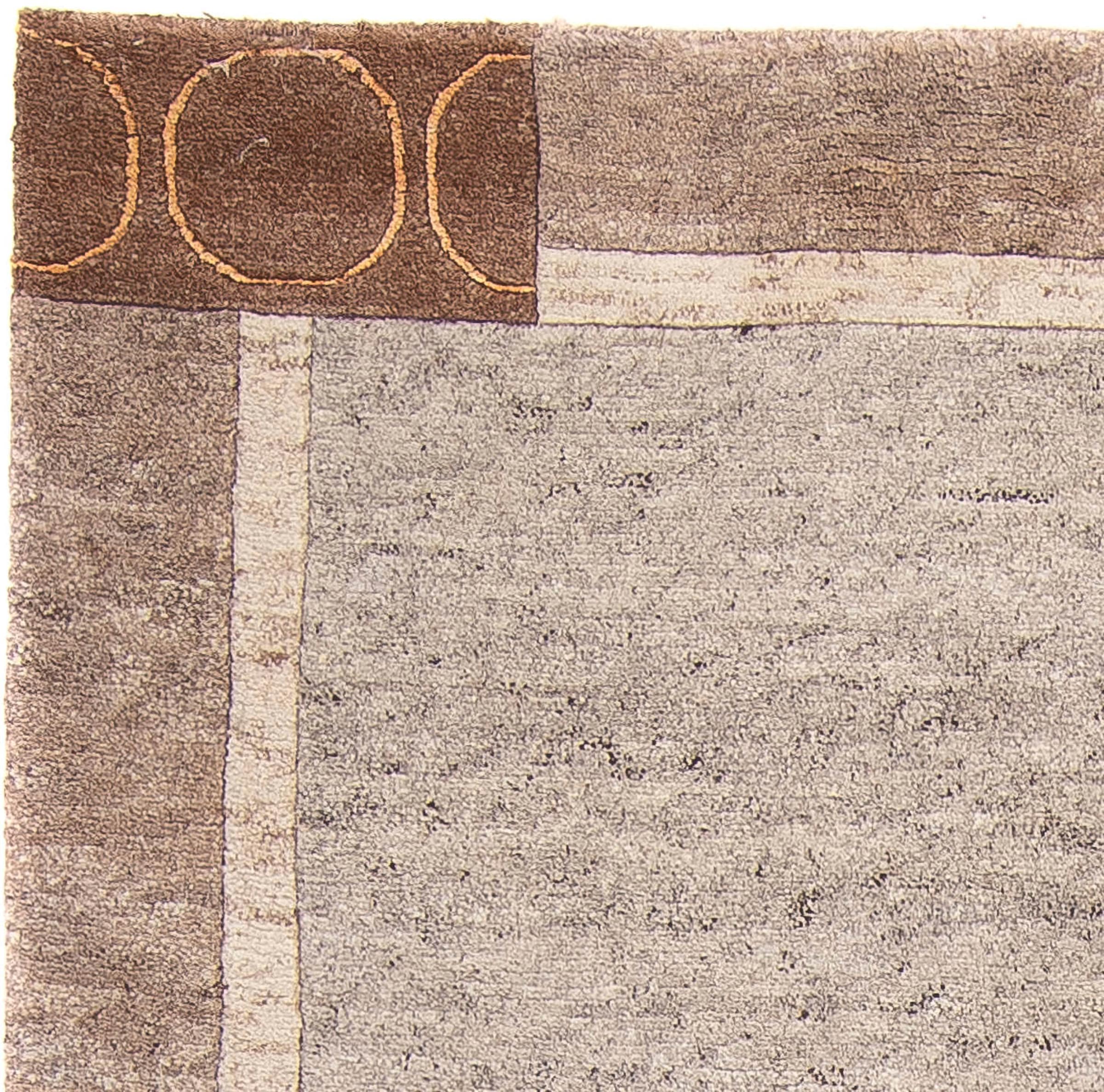 morgenland Wollteppich »Nepal - 174 x 118 cm - flieder«, rechteckig, Wohnzimmer, Handgeknüpft, Einzelstück mit Zertifikat