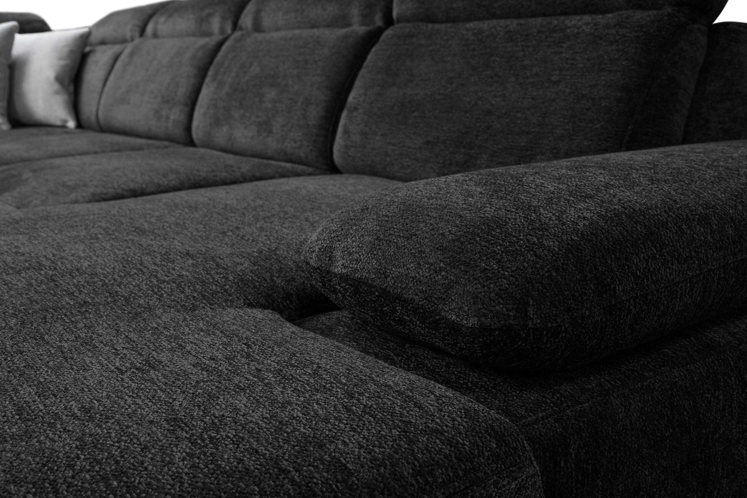 WERK2 Wohnlandschaft »Cordoba inkl. Bett, Bettkasten und Kopfteilfunktion, Breite 359cm«