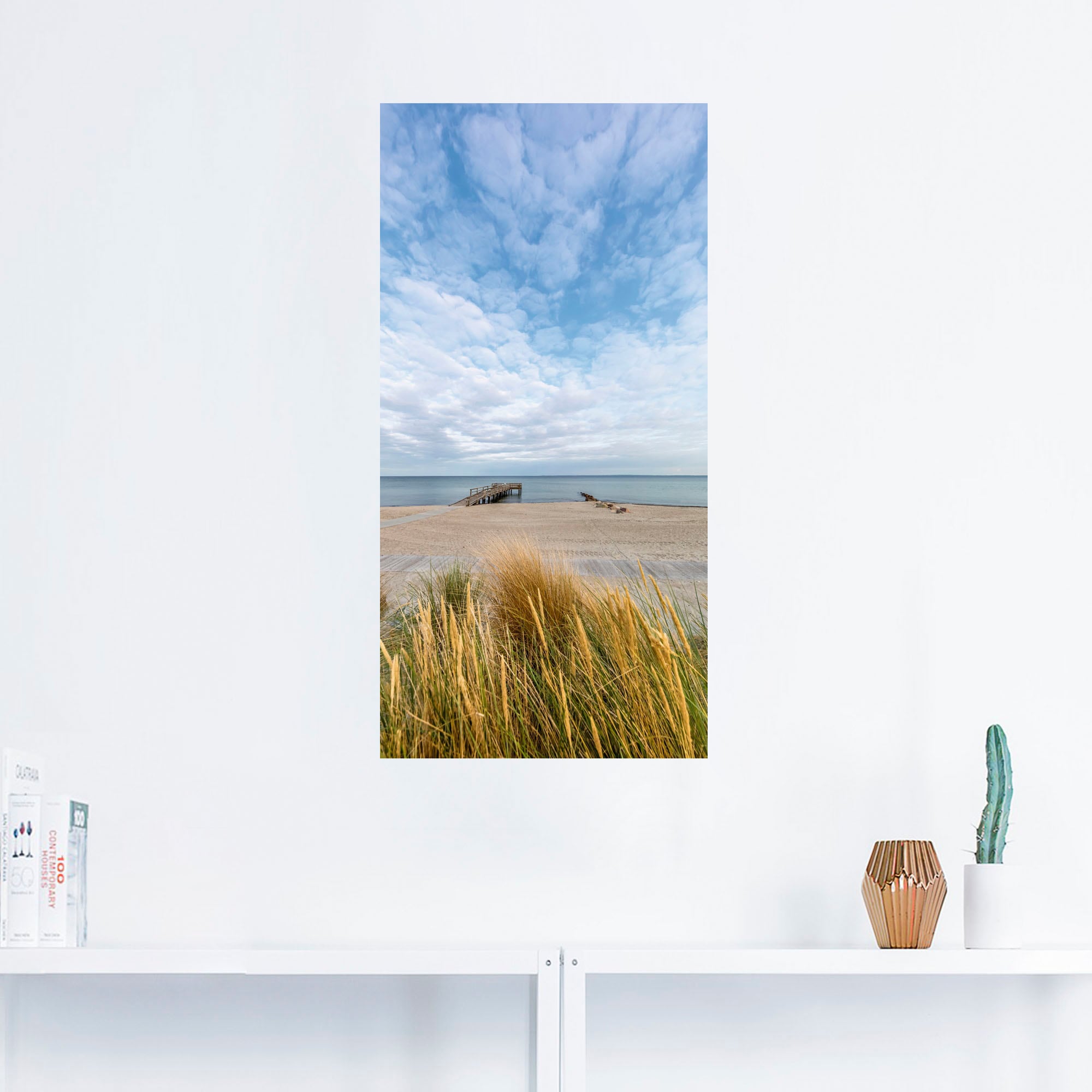 Artland Wandbild »Rettin Strandidylle an der Ostsee«, Gewässer, (1 St.), als Leinwandbild, Wandaufkleber in verschied. Größen