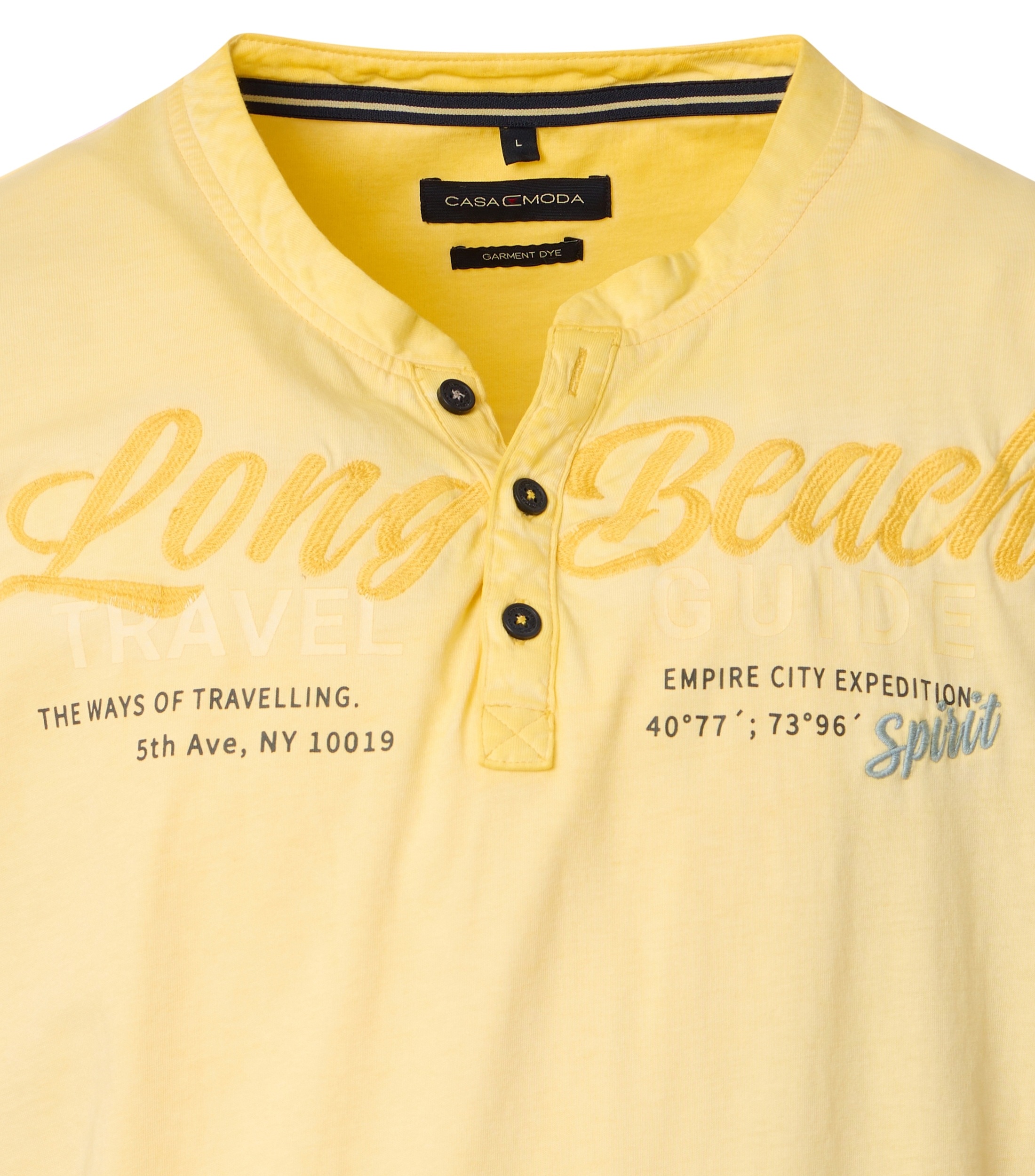 Thumbnail - CASAMODA Henleyshirt "CASAMODA Henley uni"