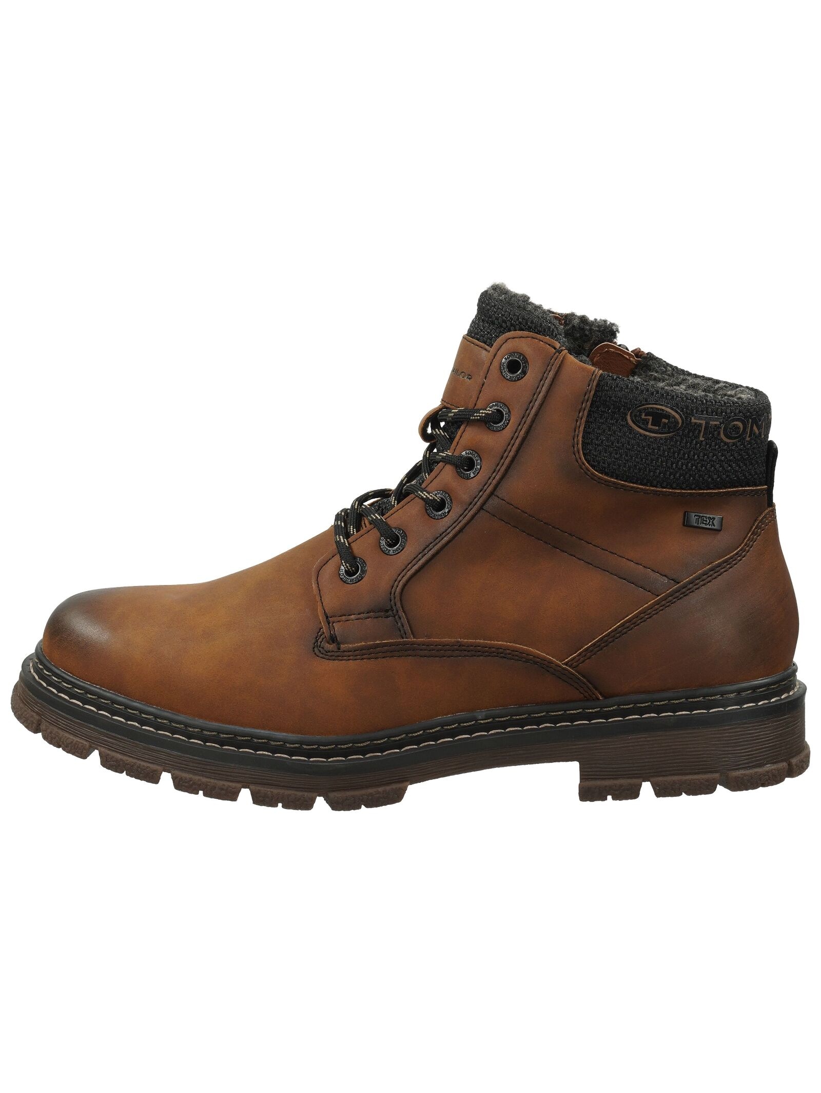 TOM TAILOR Schnürstiefelette »Tom Tailor Stiefelette Lederimitat/Textil«