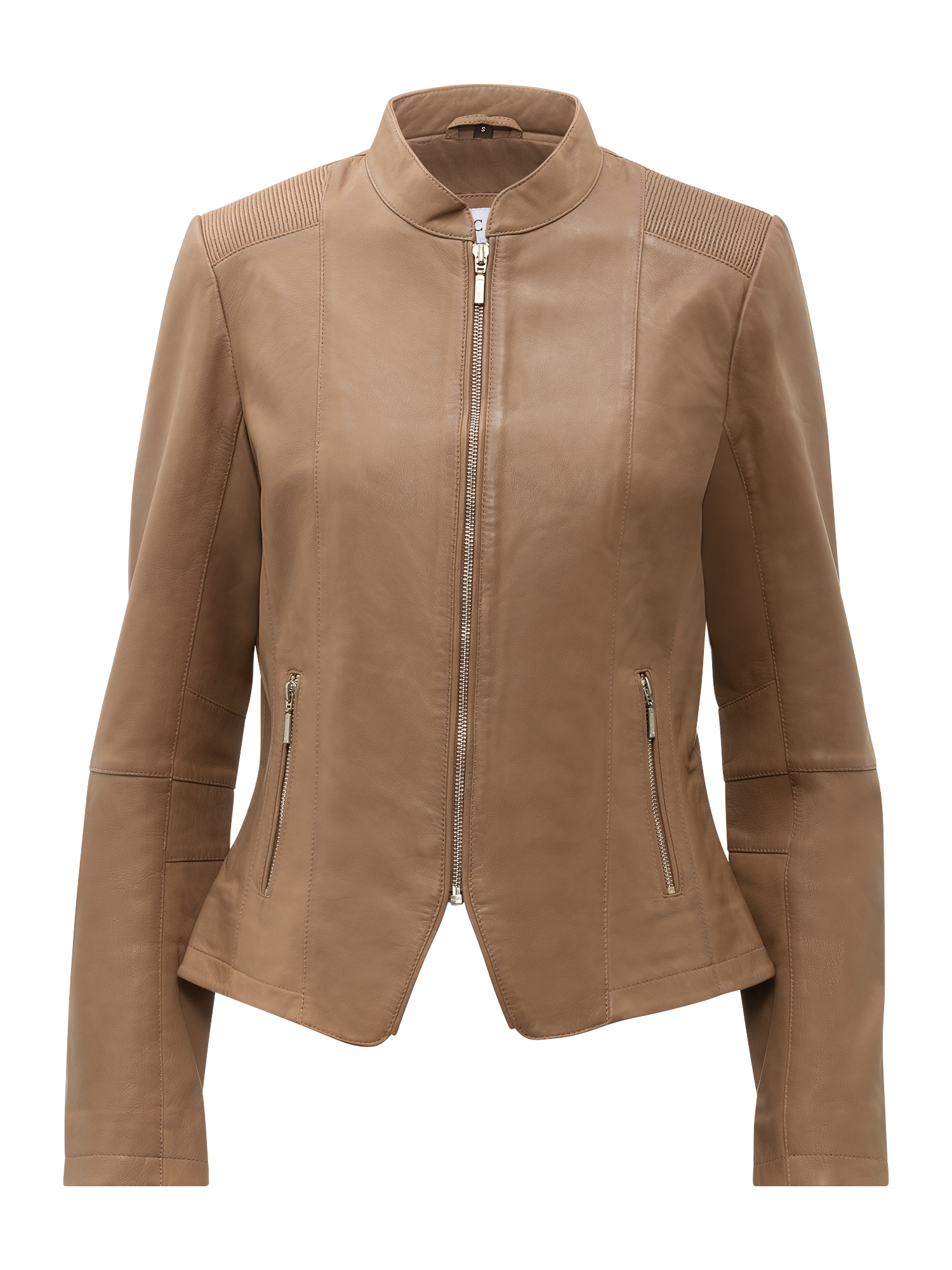 RICANO Kurzjacke "Lederjacke Abigale" Handgefertigt aus echtem Leder