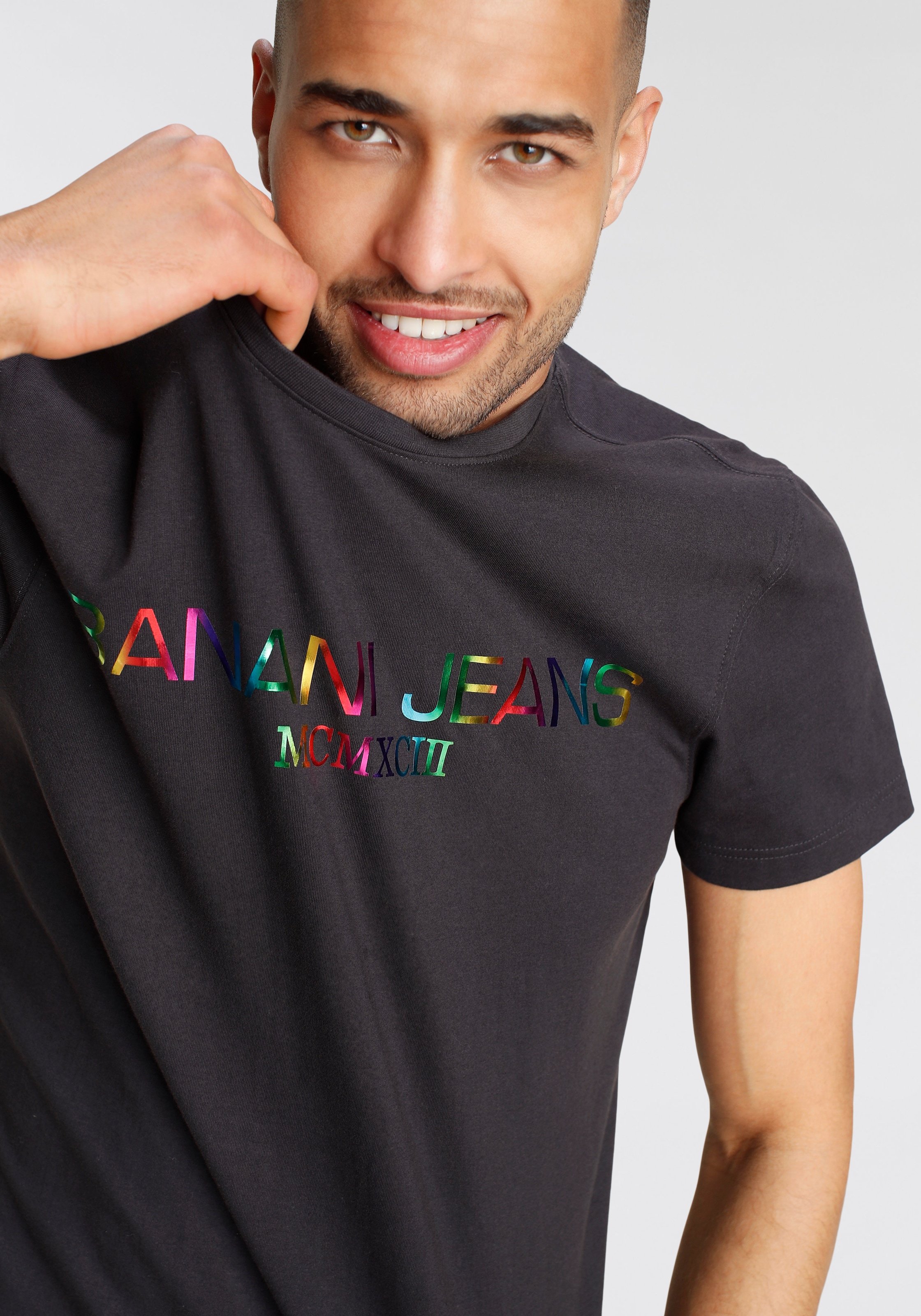 Bruno Banani T-Shirt, mit Rainbowprint BAUR ▷ | kaufen