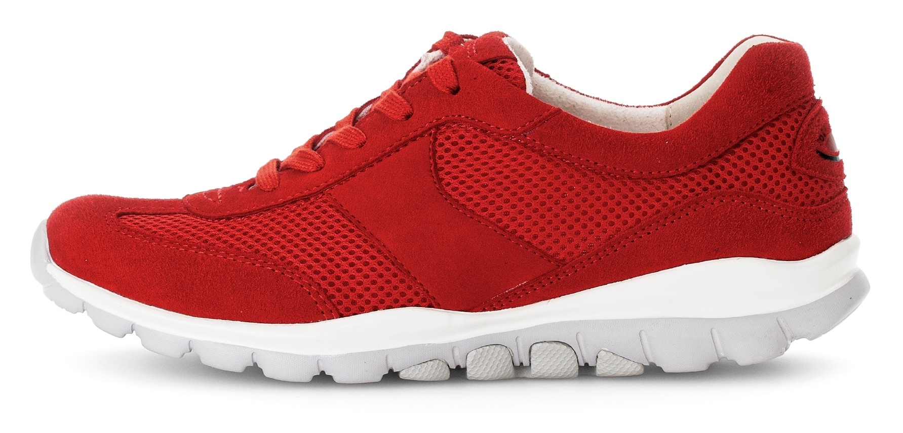 Gabor Rollingsoft Keilsneaker, Freizeitschuh, Halbschuh, Schnürschuh mit OPTIFIT-Wechselfußbett