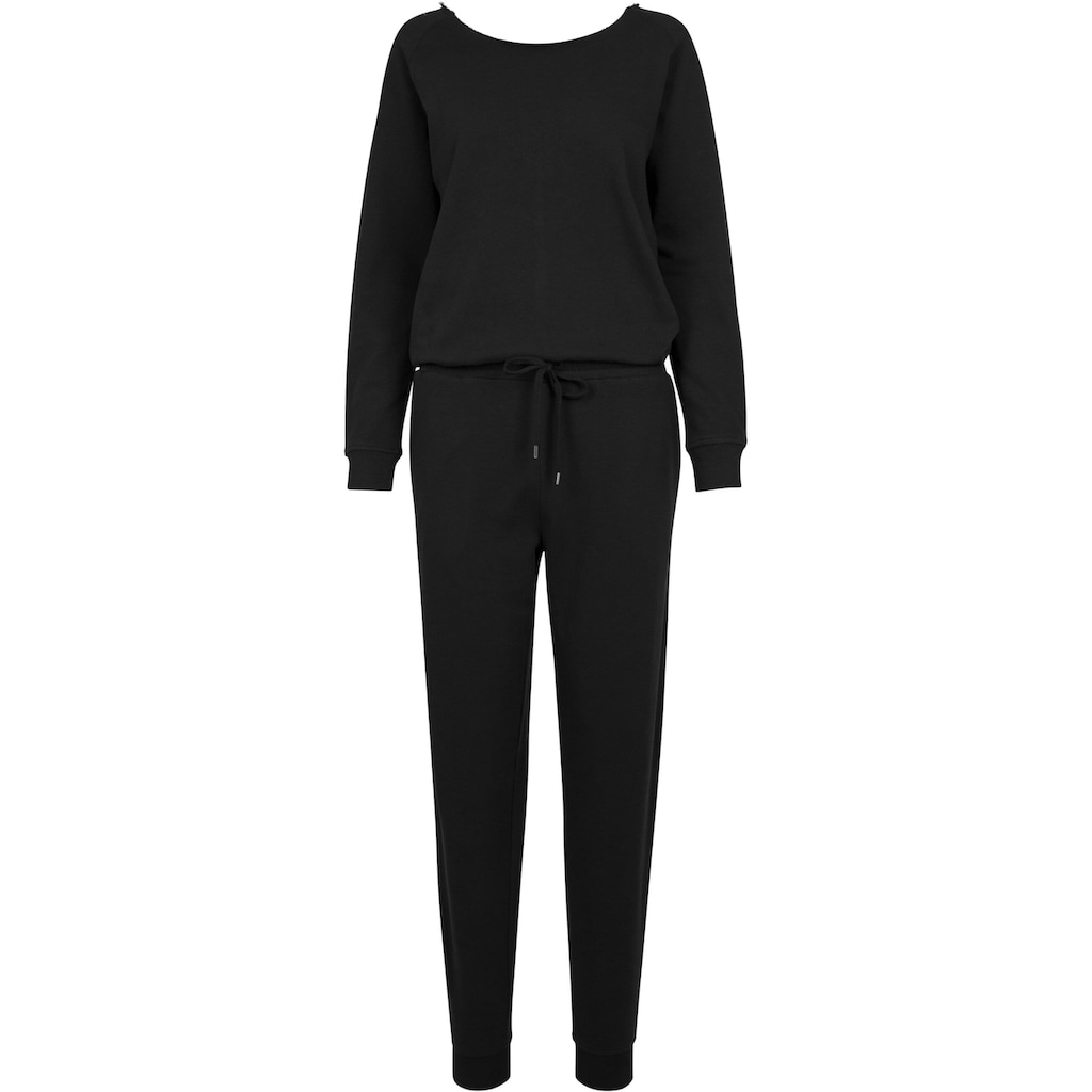 URBAN CLASSICS Jumpsuit »Urban Classics Damen Ladies Long Sleeve Terry Jumpsuit«, (1 tlg.)