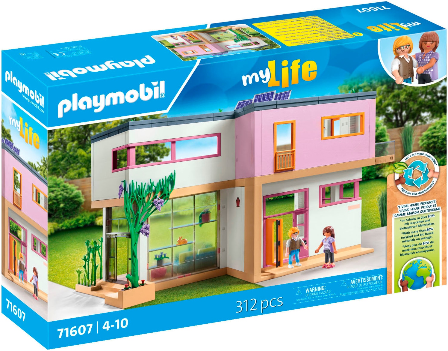 Konstruktions-Spielset »Wohnhaus mit Wintergarten (71607), myLife«, (312 St.), Made in...