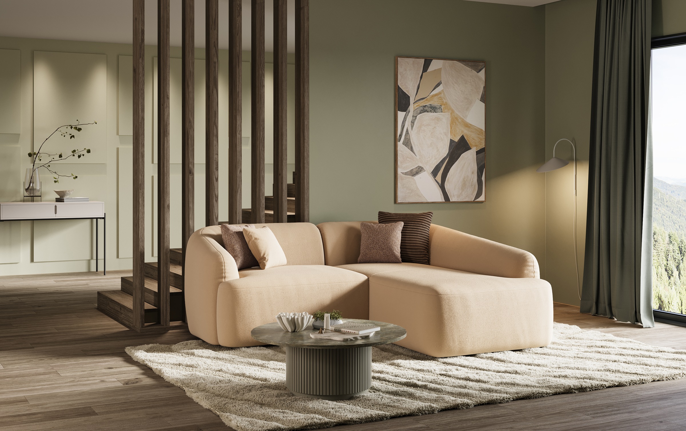 INOSIGN Ecksofa »Nergal, Einzelsofa oder L-Form«, Modernes Design, schlichte Optik, stilvoller Blickfang im Wohnzimmer