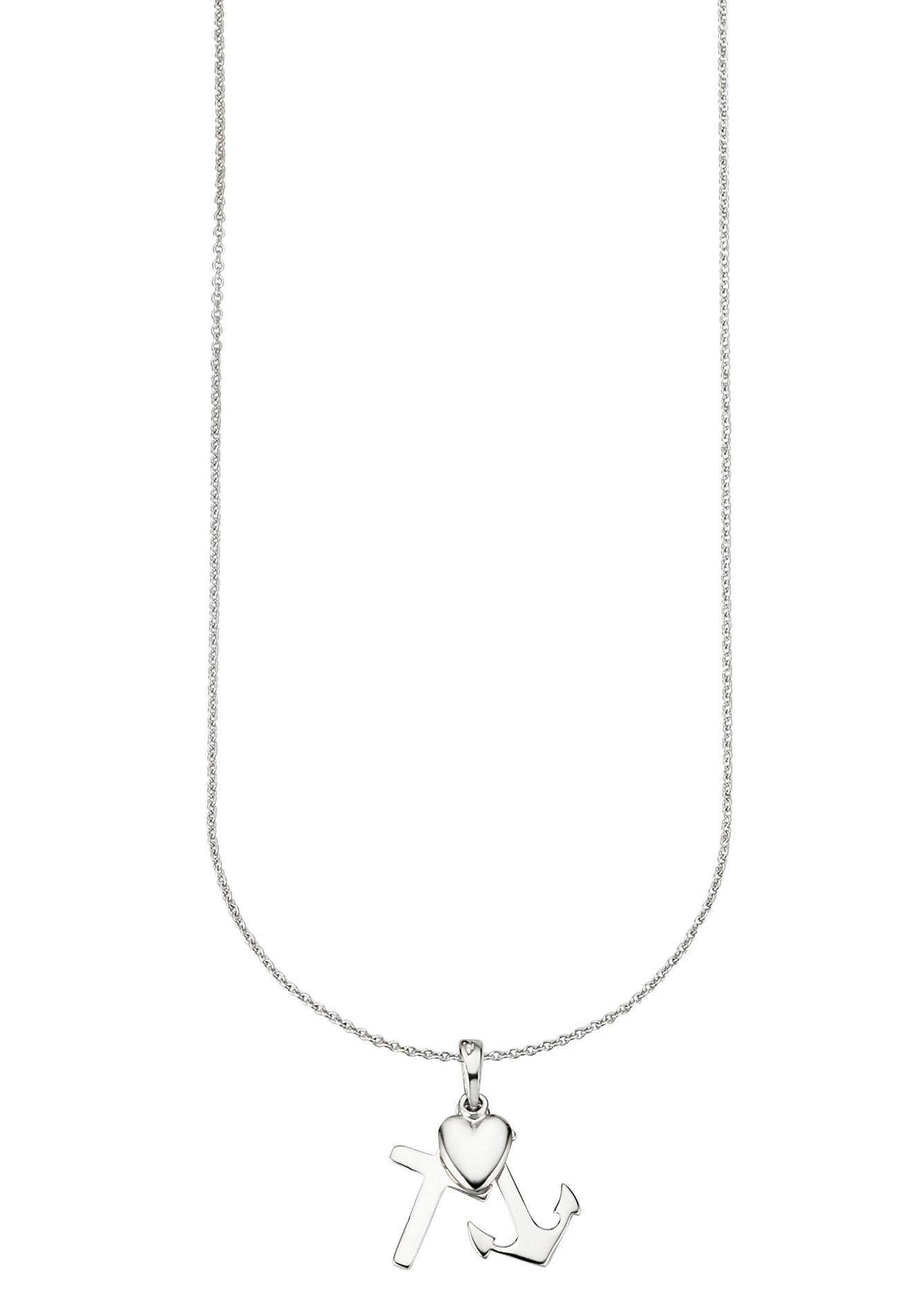 Bruno Banani Faith Pendant Necklace Silver 925 45cm 3