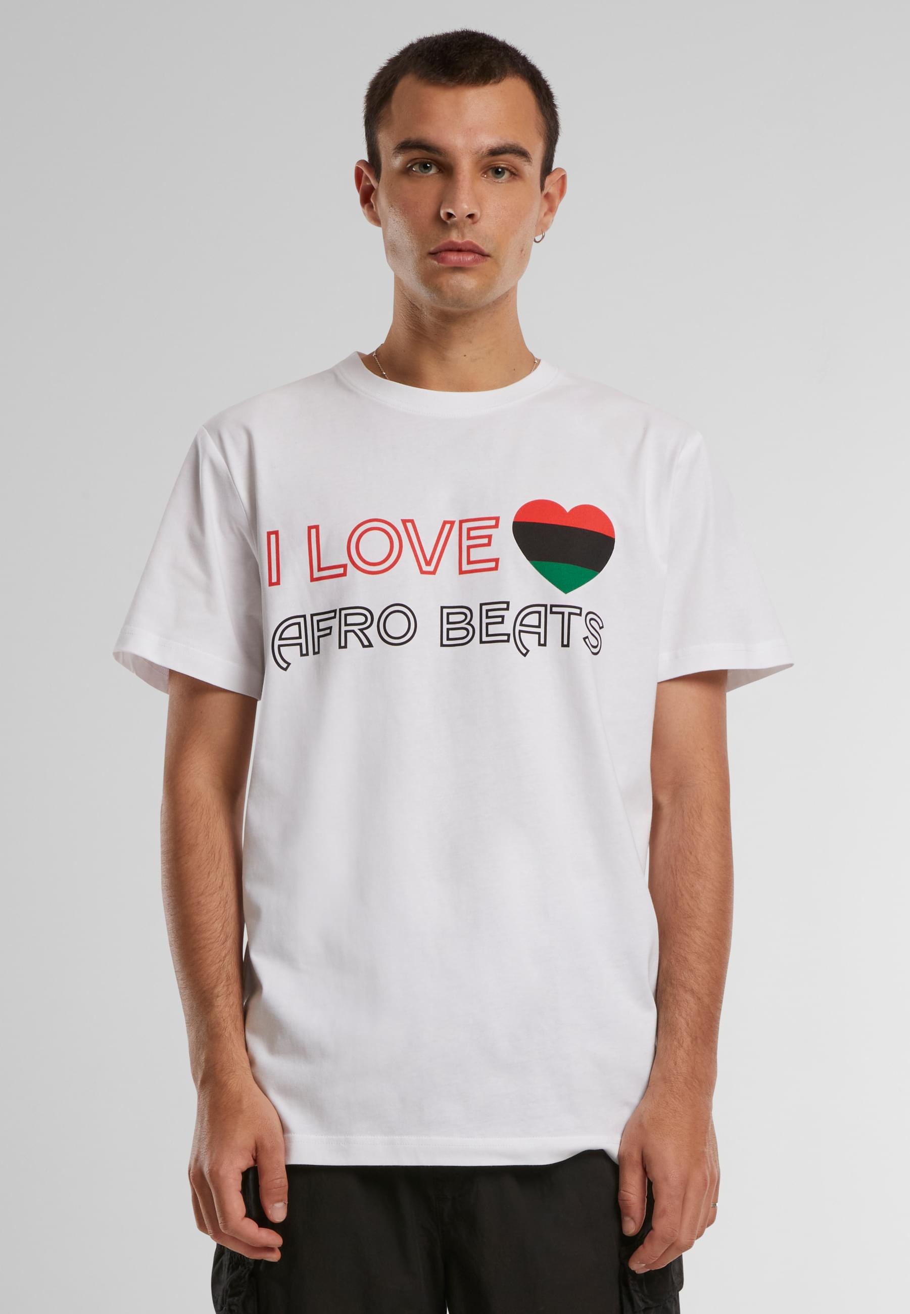 MisterTee Kurzarmshirt »MisterTee Herren I Love Afrikanische Beats Tee«, (1 tlg.)