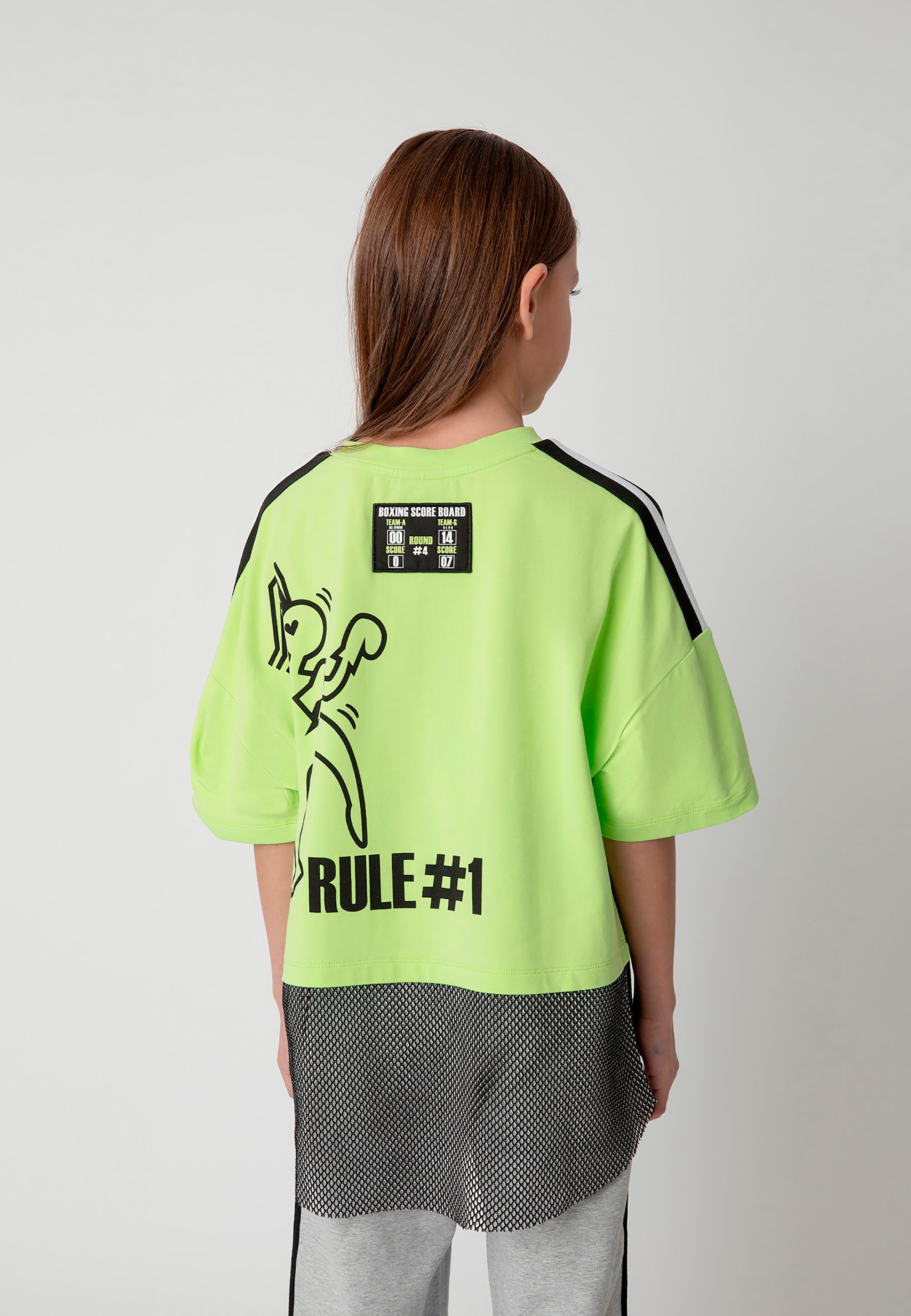Gulliver T-Shirt, mit Print und Netz