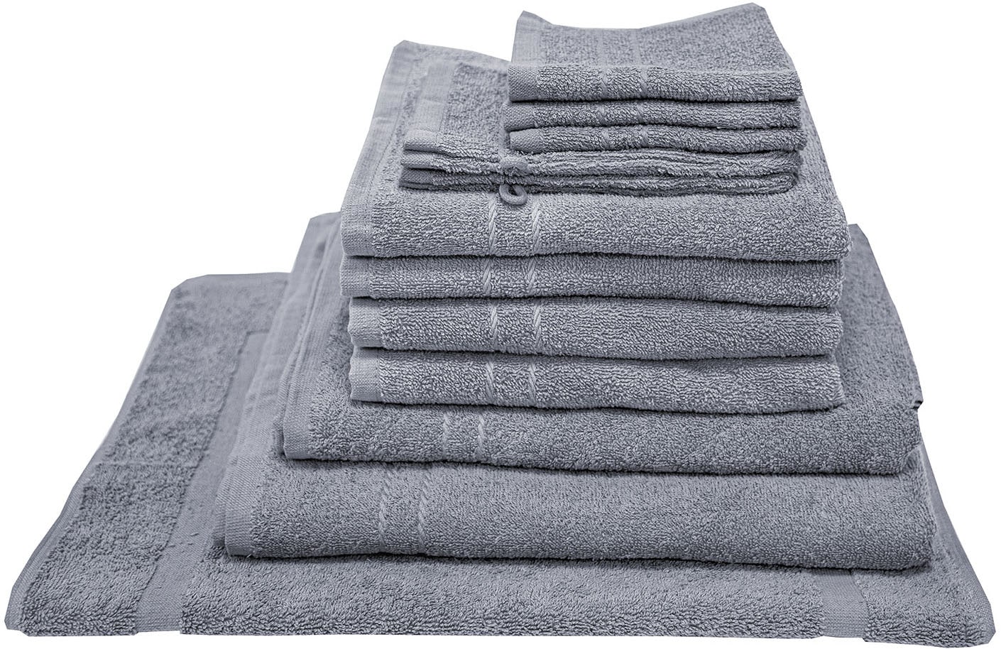 Dyckhoff Handtuch Set "Kristall" Set 12 Stk. Frottier Umfangreiches Badezim günstig online kaufen