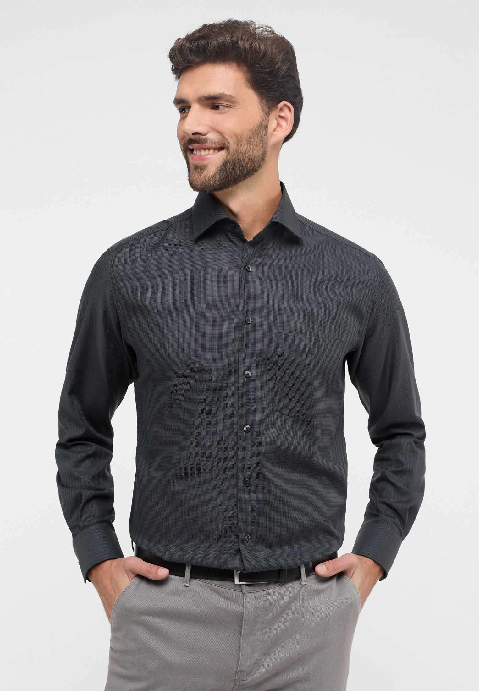 Eterna Langarmhemd »MODERN FIT«, NON IRON (bügelfrei)