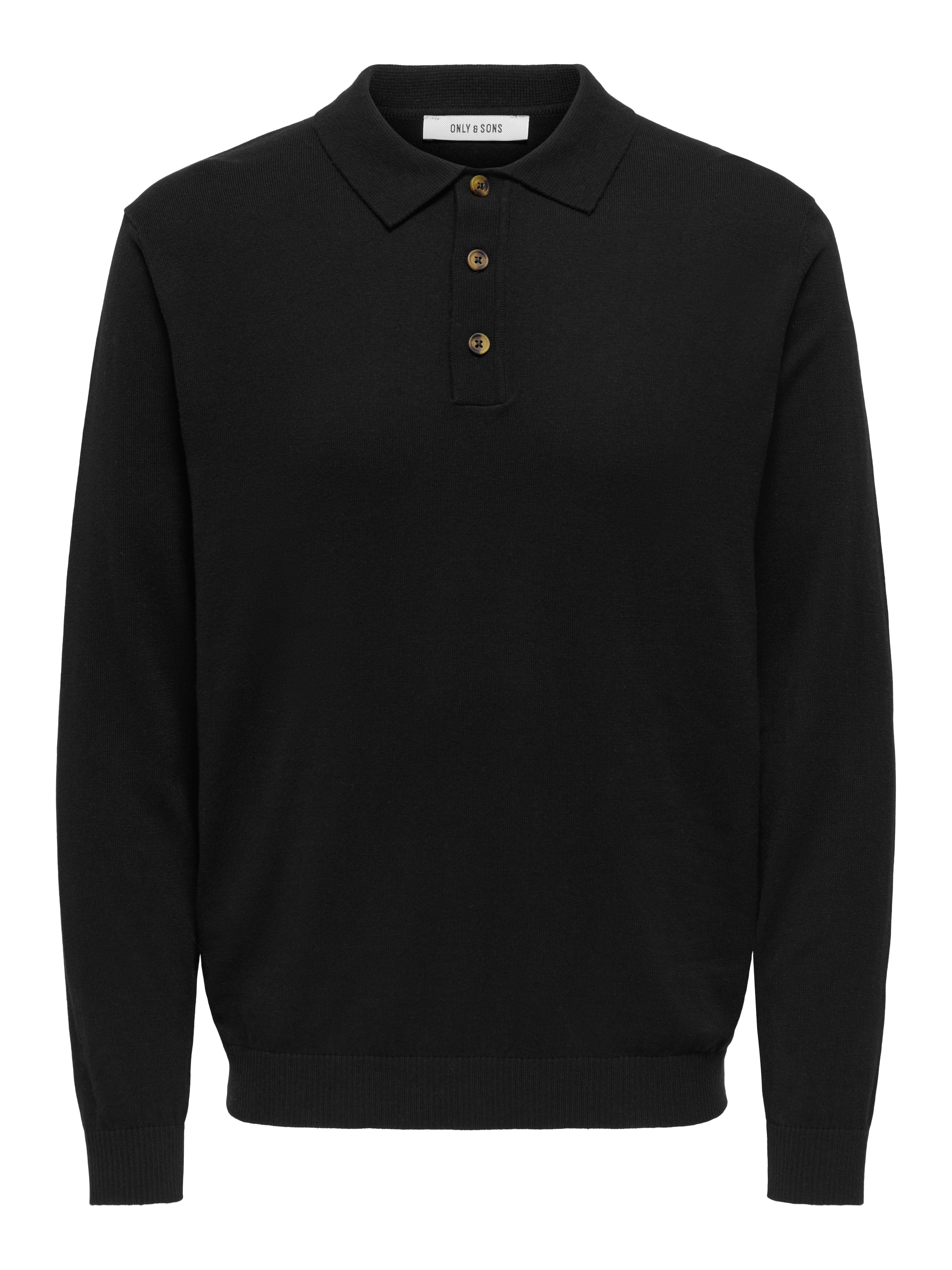 ONLY & SONS Polokragenpullover "ONSLOUI REG 12 LS MEL POLO KNIT" günstig online kaufen