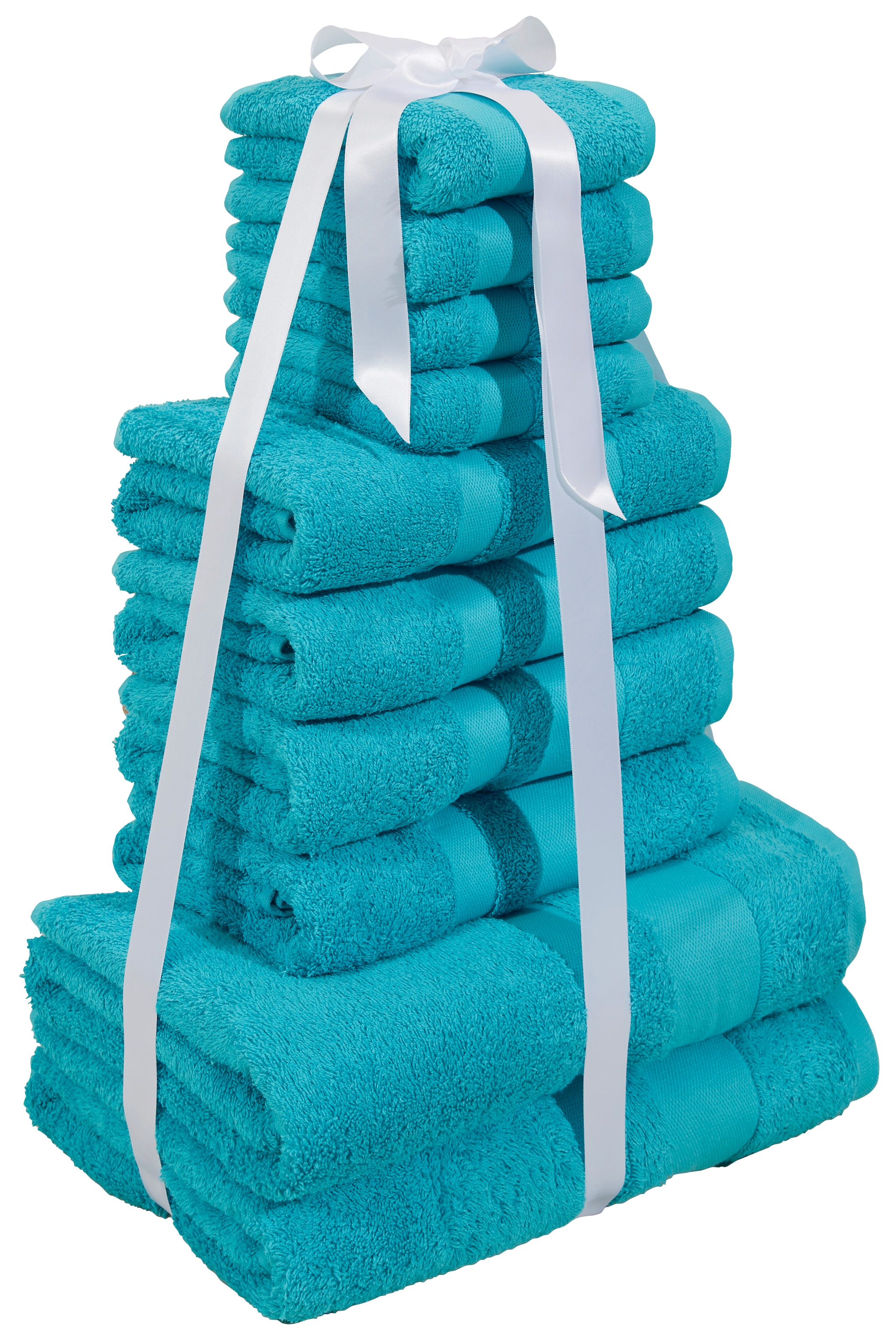 my home Handtuch Set »Vanessa Premium 550 g/m², Duschtücher, Handtücher & Gästetücher«, Set, 10 tlg., Walkfrottee, 10-tlg Premium Handtuch-Set, 100% Baumwolle, weich, saugstark