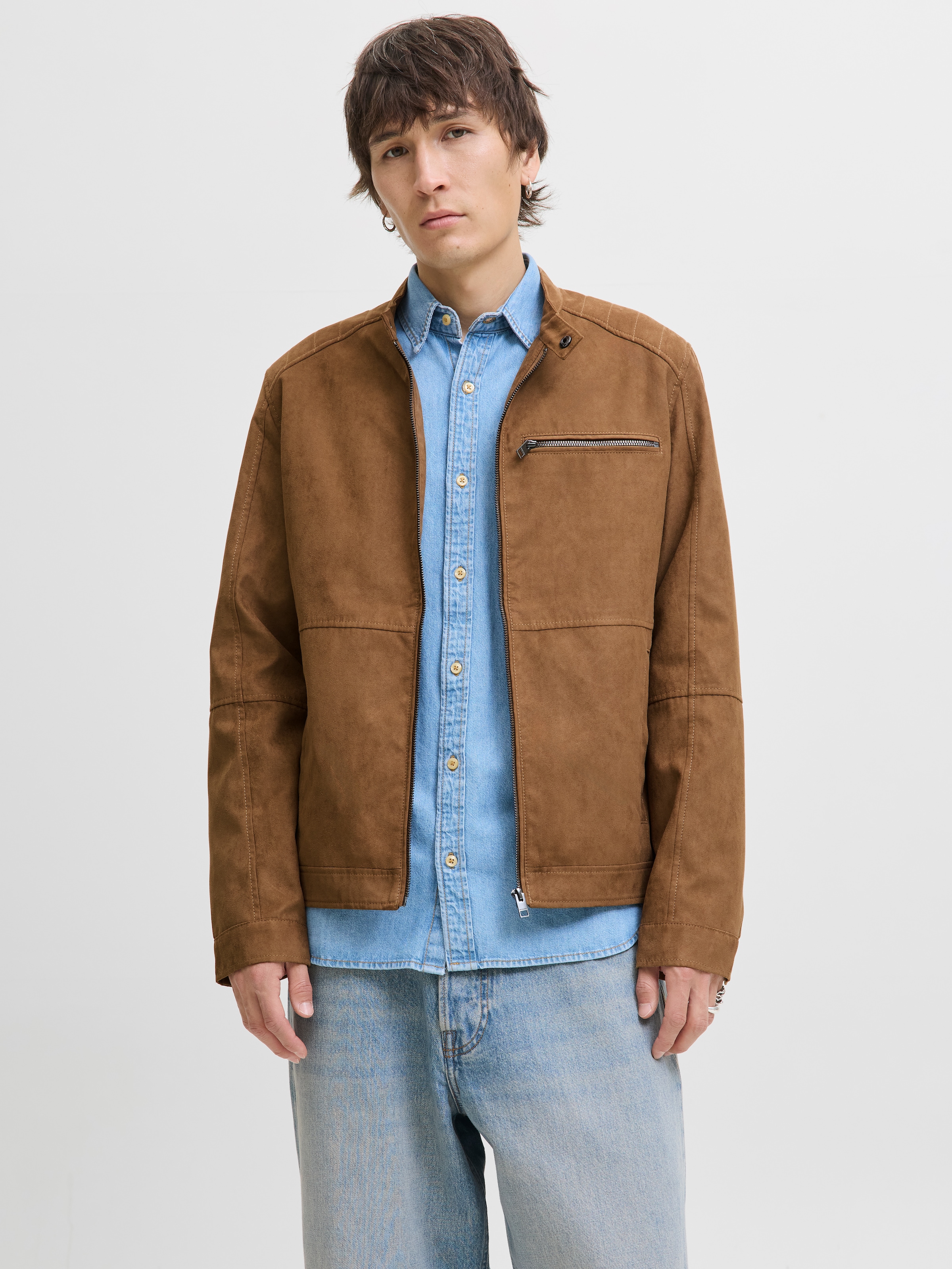 Jack & Jones Bikerjacke "JJEDYLAN mit wasserabweisender Funktion", ohne Kap günstig online kaufen