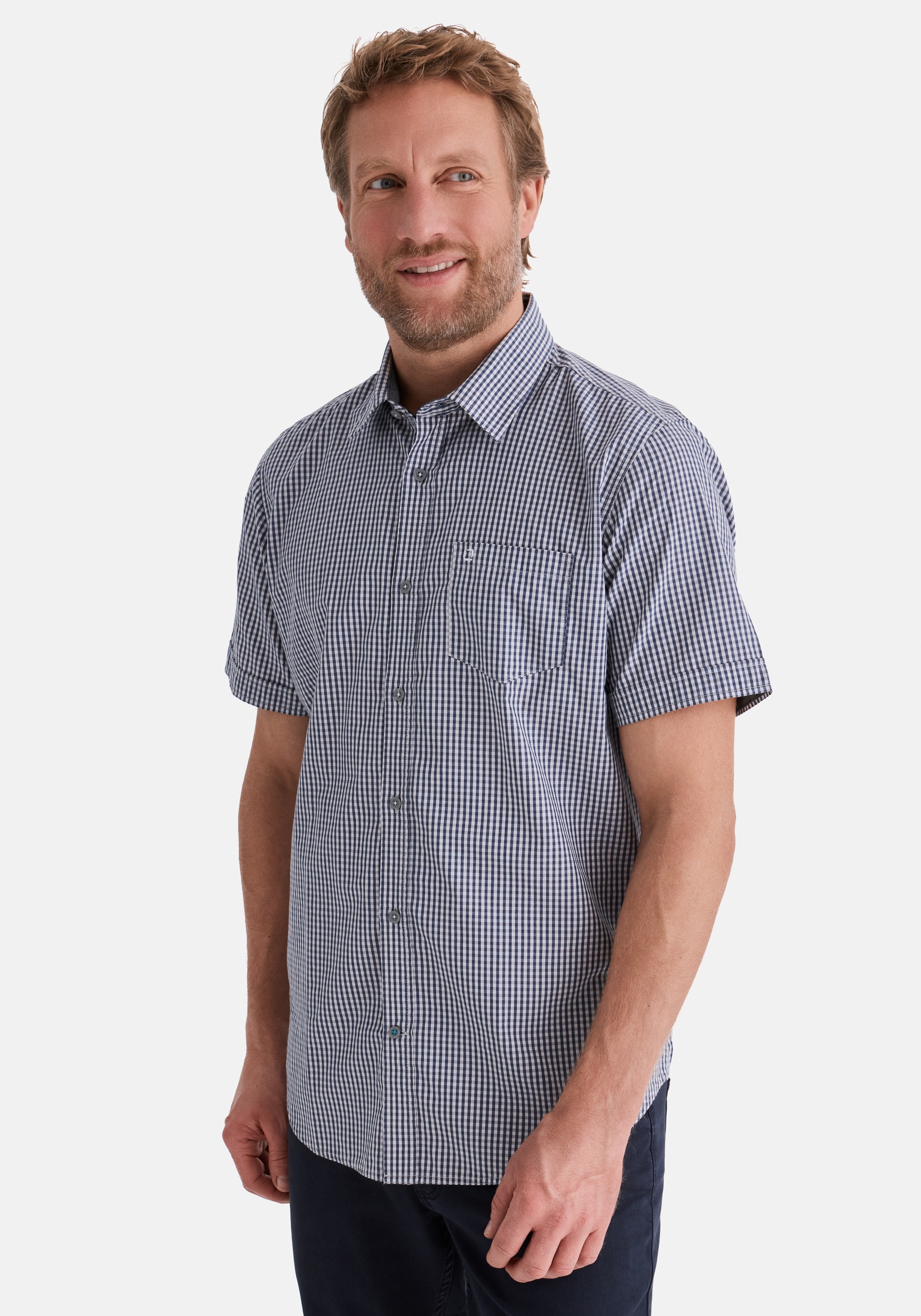 Stooker Men Kurzarmhemd "HUDSON Kurzarm-Hemd" Stooker HUDSON Herren Kurzarmhemd Regular Fit
