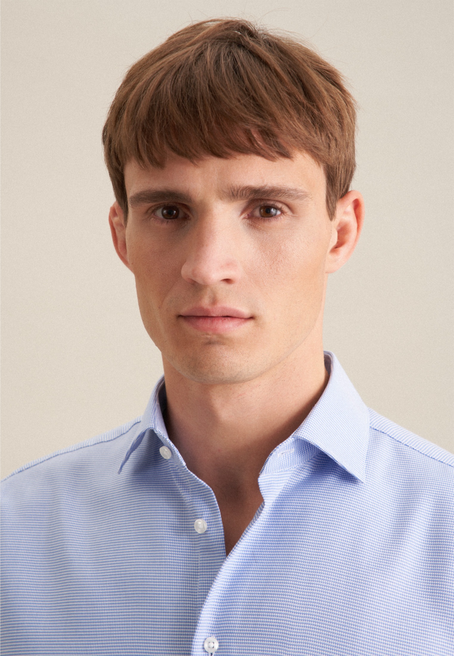 Thumbnail - seidensticker Businesshemd "Schwarze Rose" Regular 1/1 Kentkragen Struktur