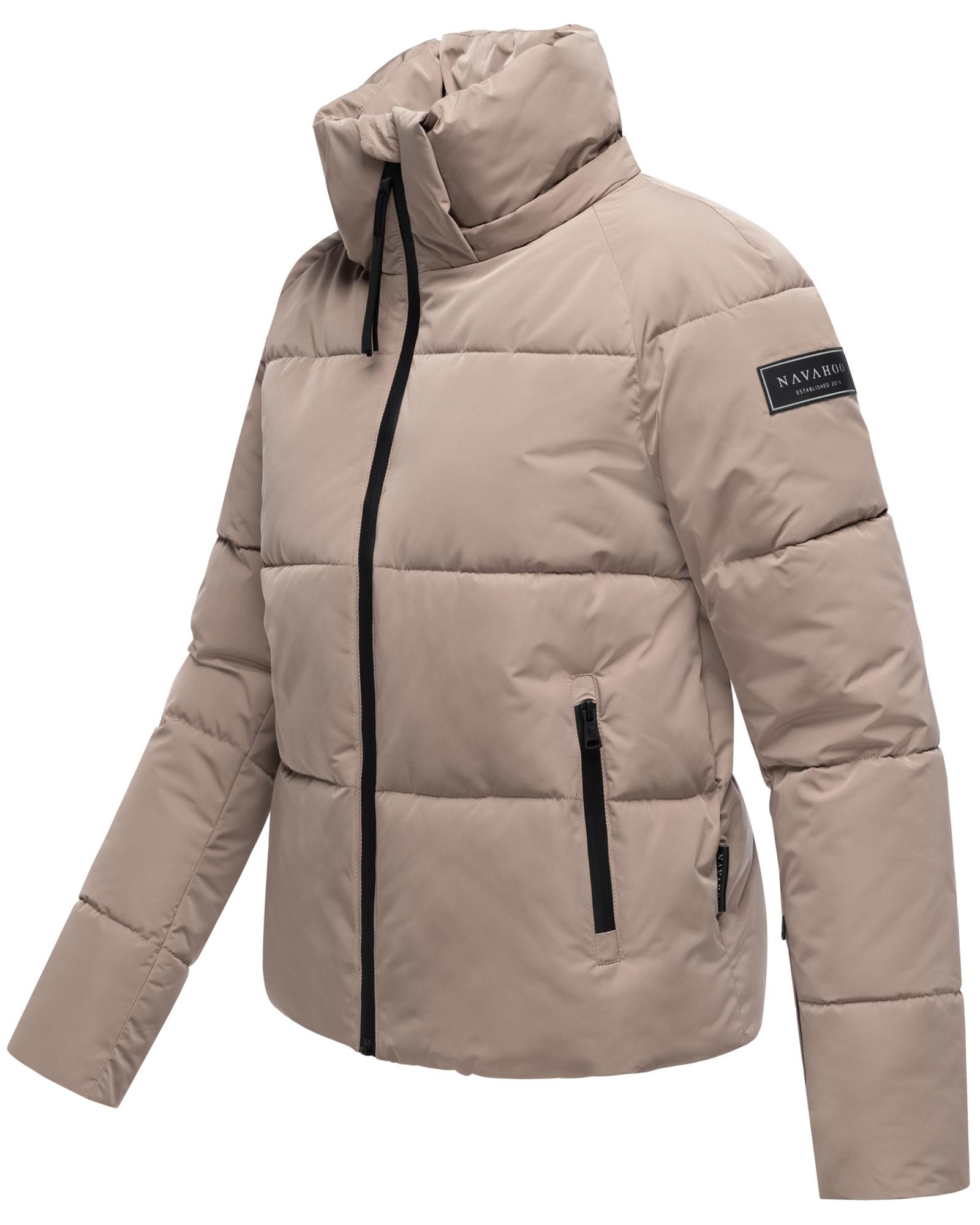Navahoo Steppjacke »Frostherz XIV«, mit Kapuze, Kurze gesteppte Damen Winterjacke mit abnehmbarer Kapuze