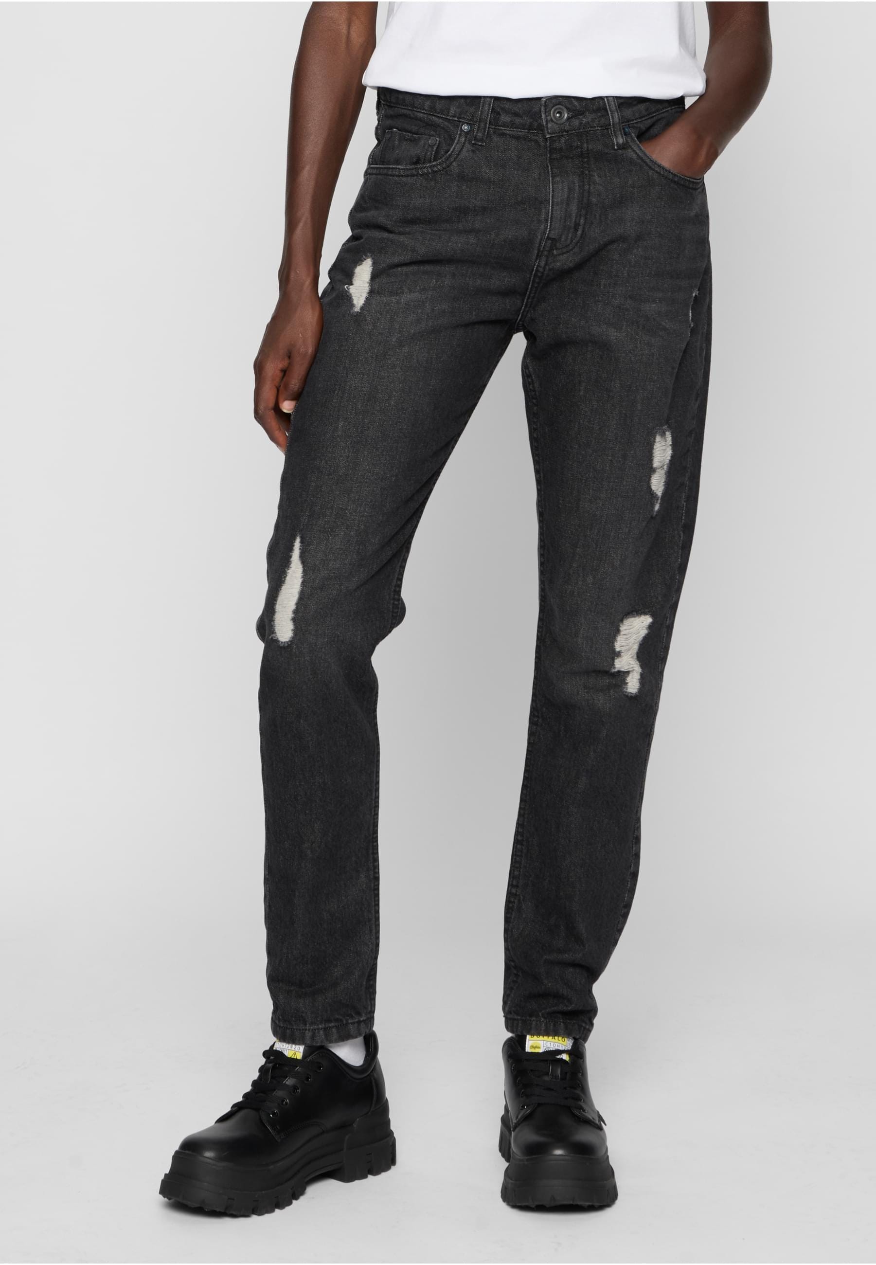 URBAN CLASSICS Bequeme Jeans »Urban Classics Damen Ladies Boyfriend Denim Pants«, (1 tlg.)