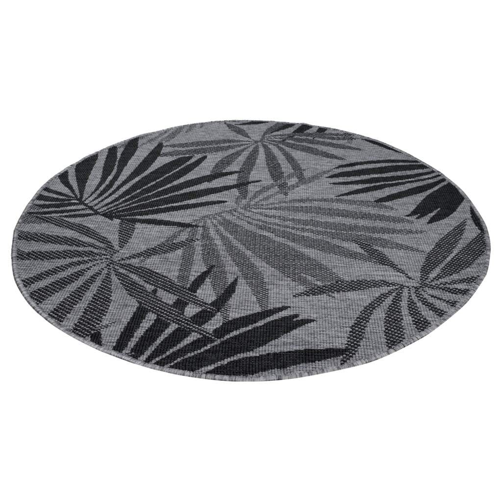 Carpet City Outdoorteppich »DUO RUG 5771«, rund, 5 mm Höhe, Wendeteppich Wetterfest In- & Outdoor, Balkon, Terrasse, Wohnzimmer