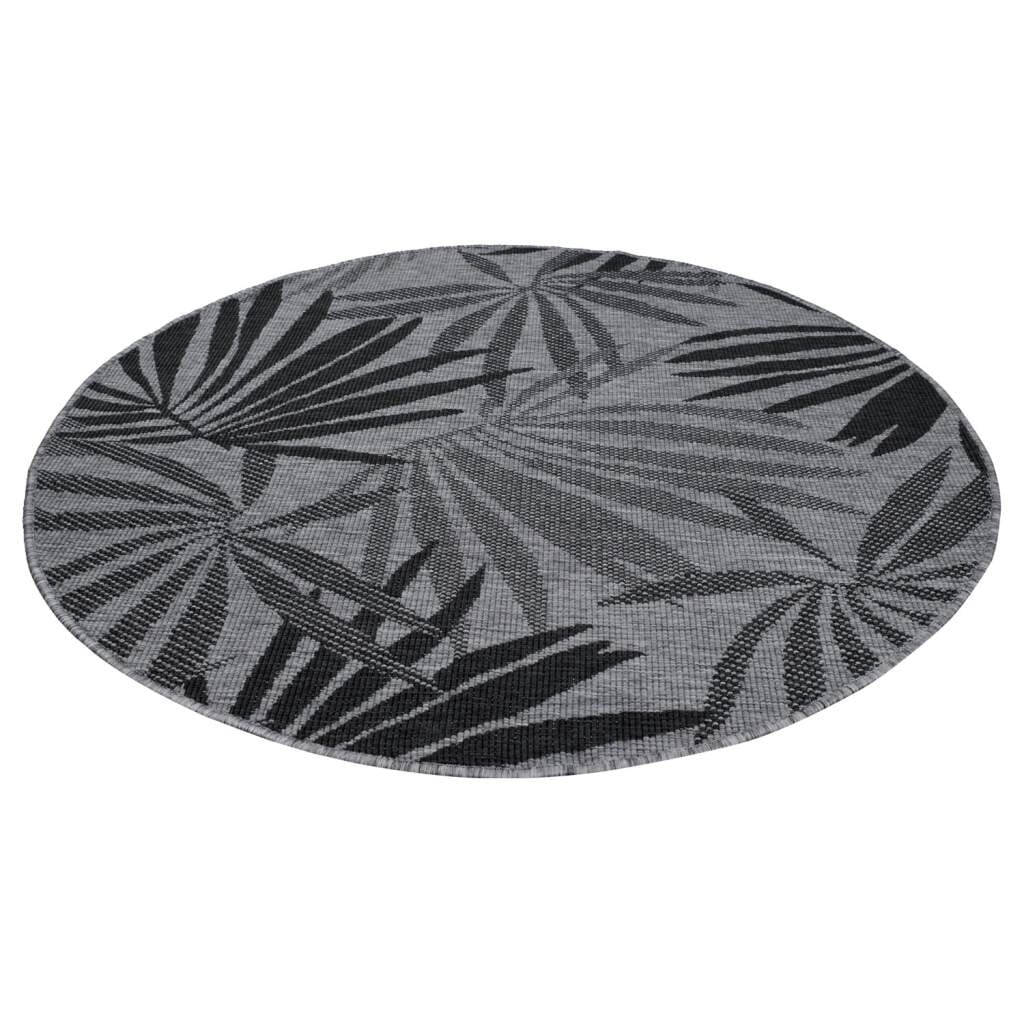 Carpet City Outdoorteppich »DUO RUG 5771«, rund, Wendeteppich Wetterfest In- & Outdoor, Balkon, Terrasse, Wohnzimmer