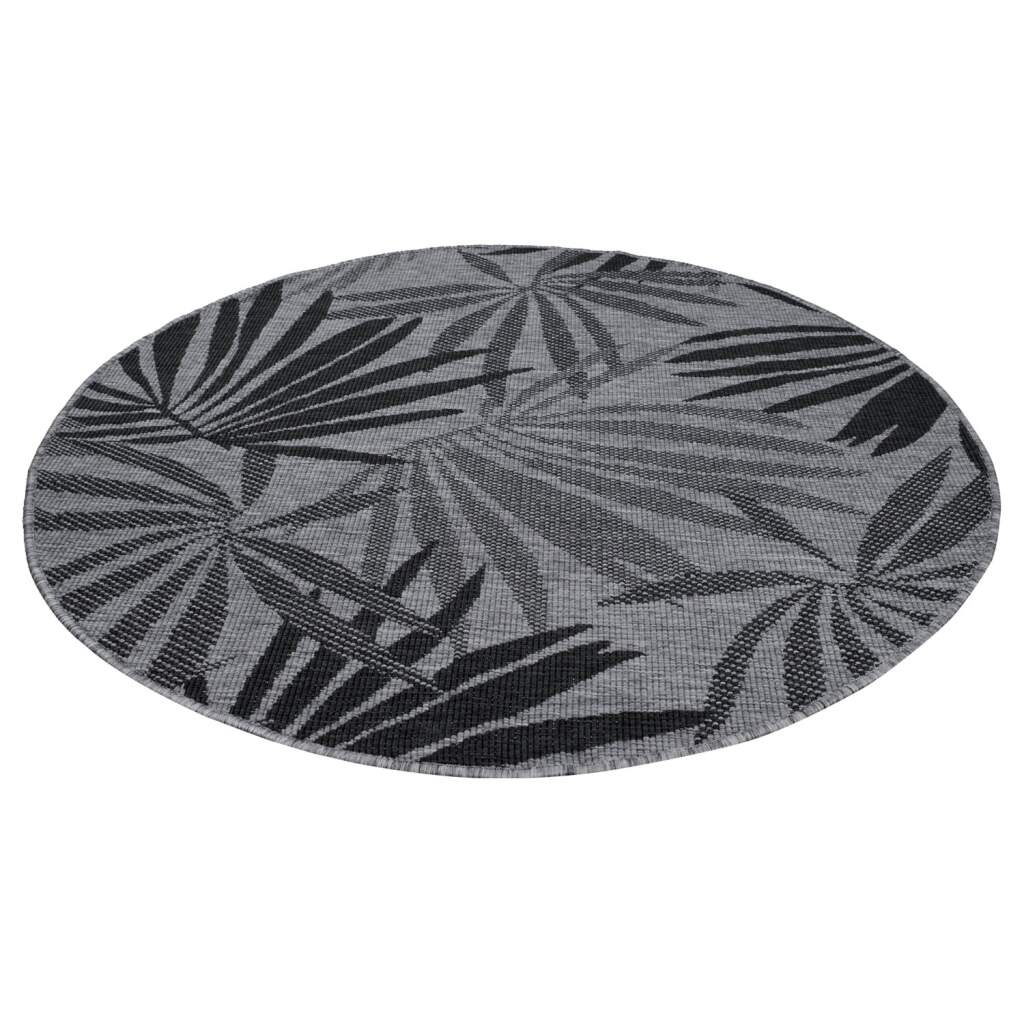 Carpet City Outdoorteppich "DUO RUG 5771" rund 5 mm Höhe Wendeteppich Wette günstig online kaufen