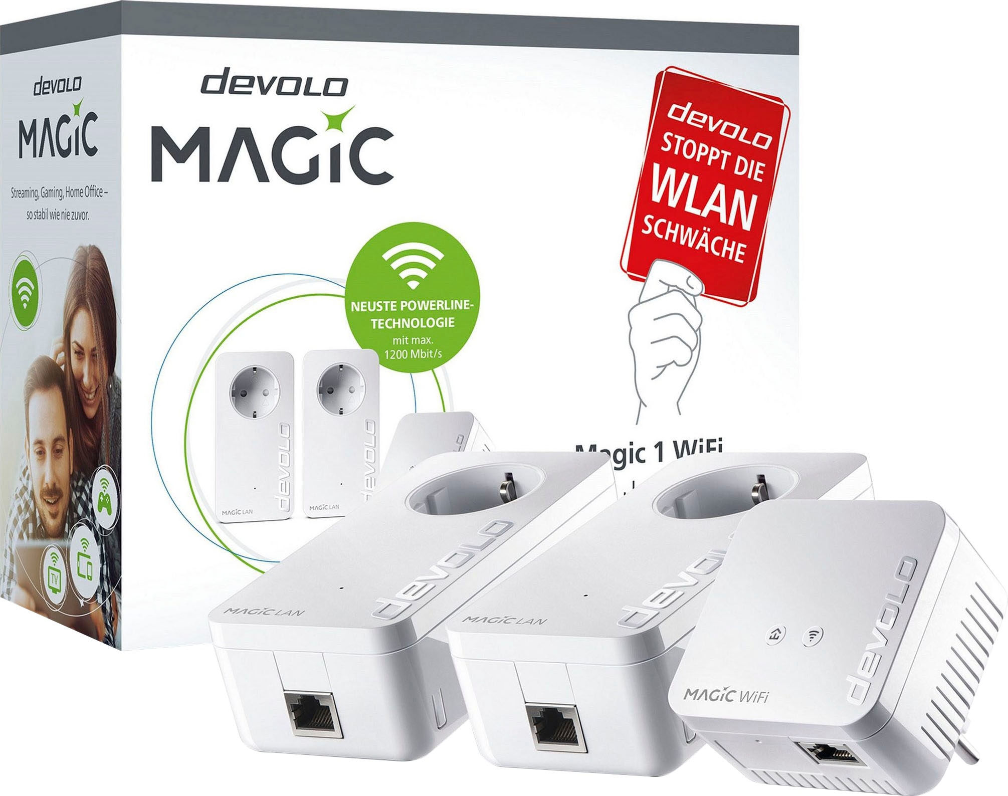 DEVOLO Netzwerk-Adapter »Magic 1 WiFi Multimedia Power Kit« | BAUR
