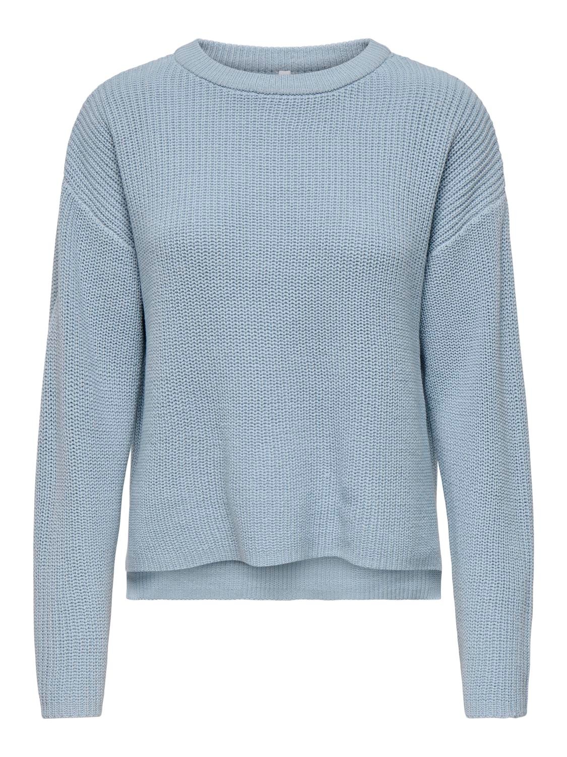 ONLY Rundhalspullover »ONLLUNA LS O-NECK PULLOVER KNT NCA«