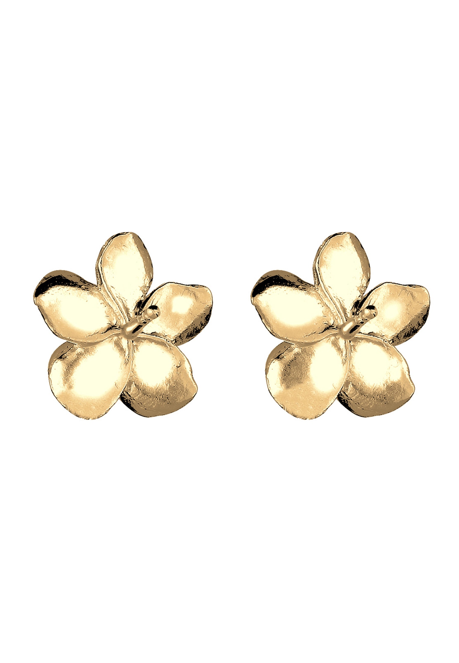 Elli Paar Ohrstecker »Frangipani Blüte Blume Filigran 925 Silber«