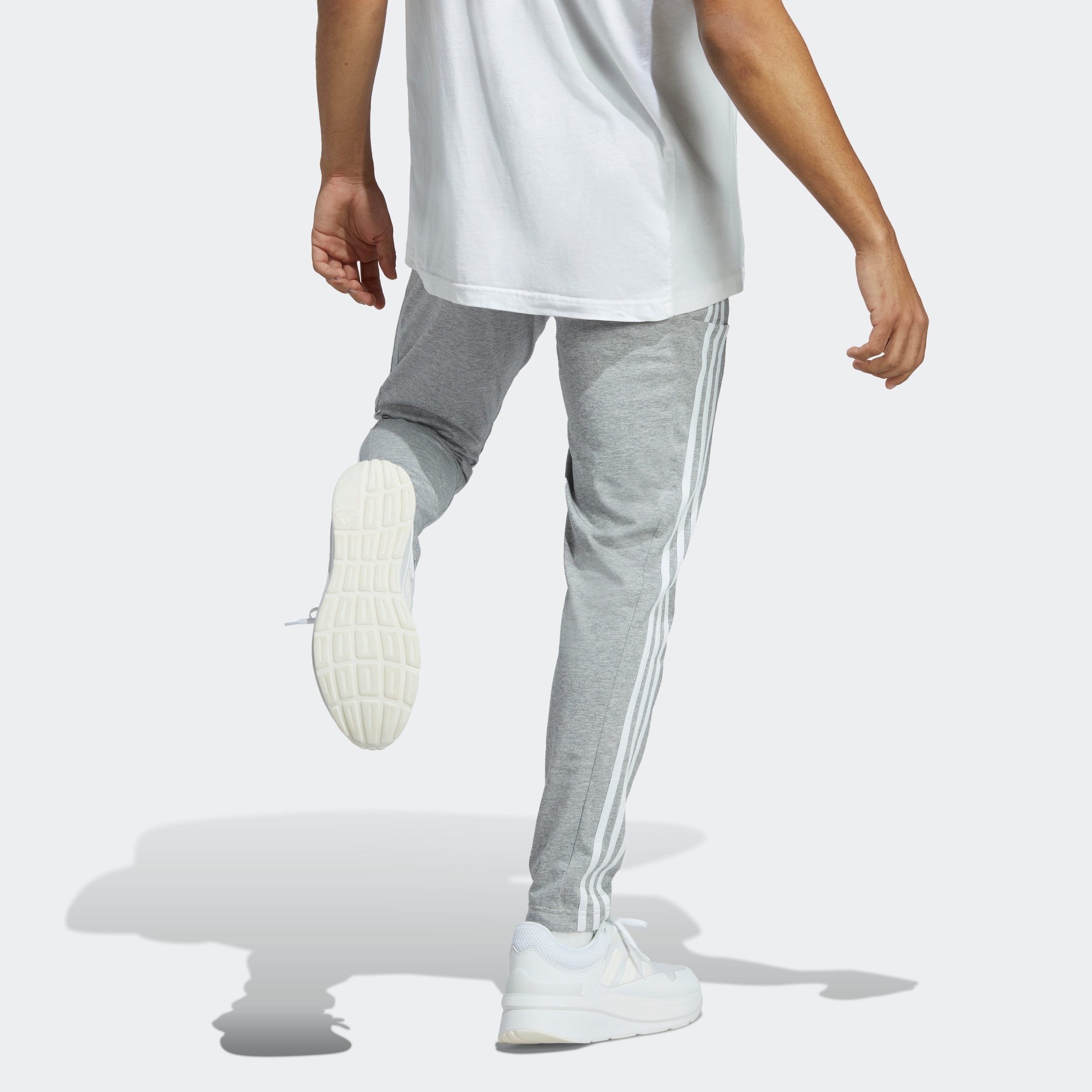 adidas Sportswear Sporthose "ESSENTIALS SINGLE JERSEY TAPERED OPEN HEM 3STR günstig online kaufen