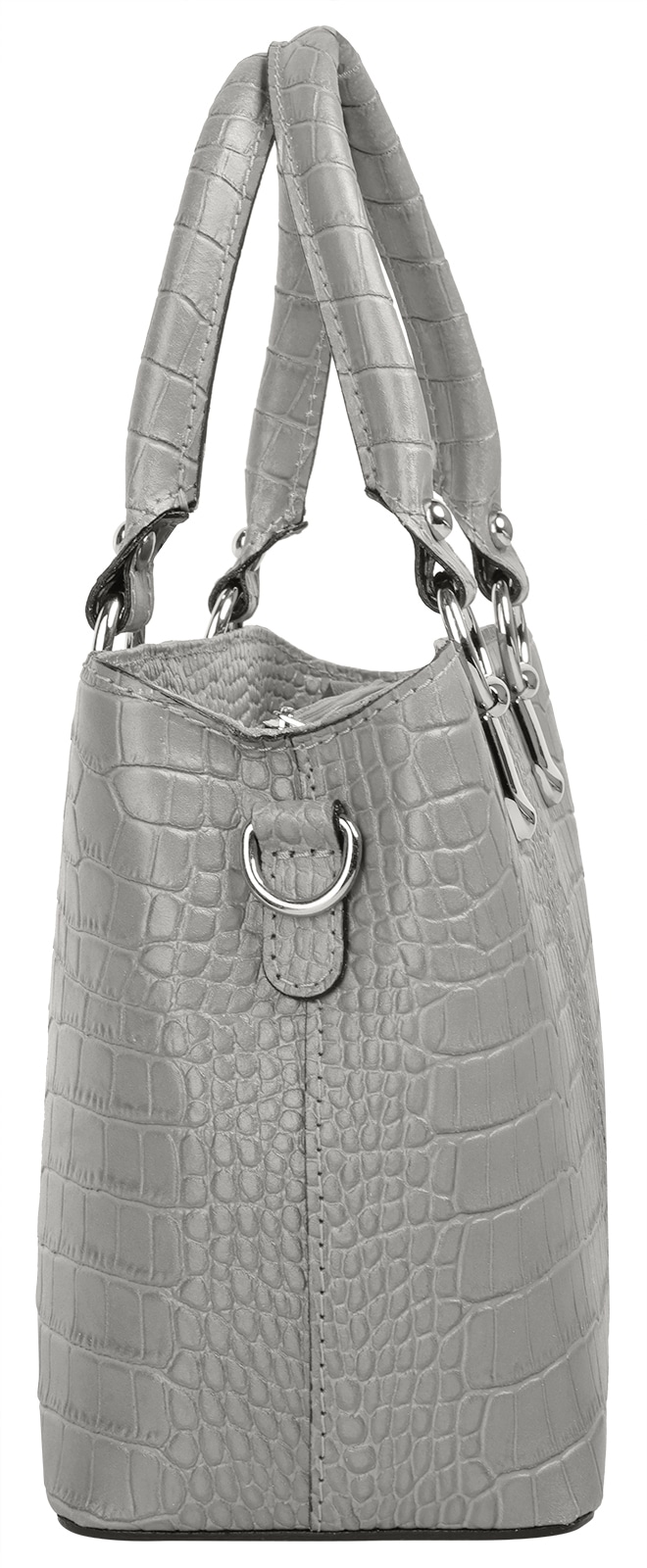 Cluty Umhängetasche, echt Leder, Made in Italy