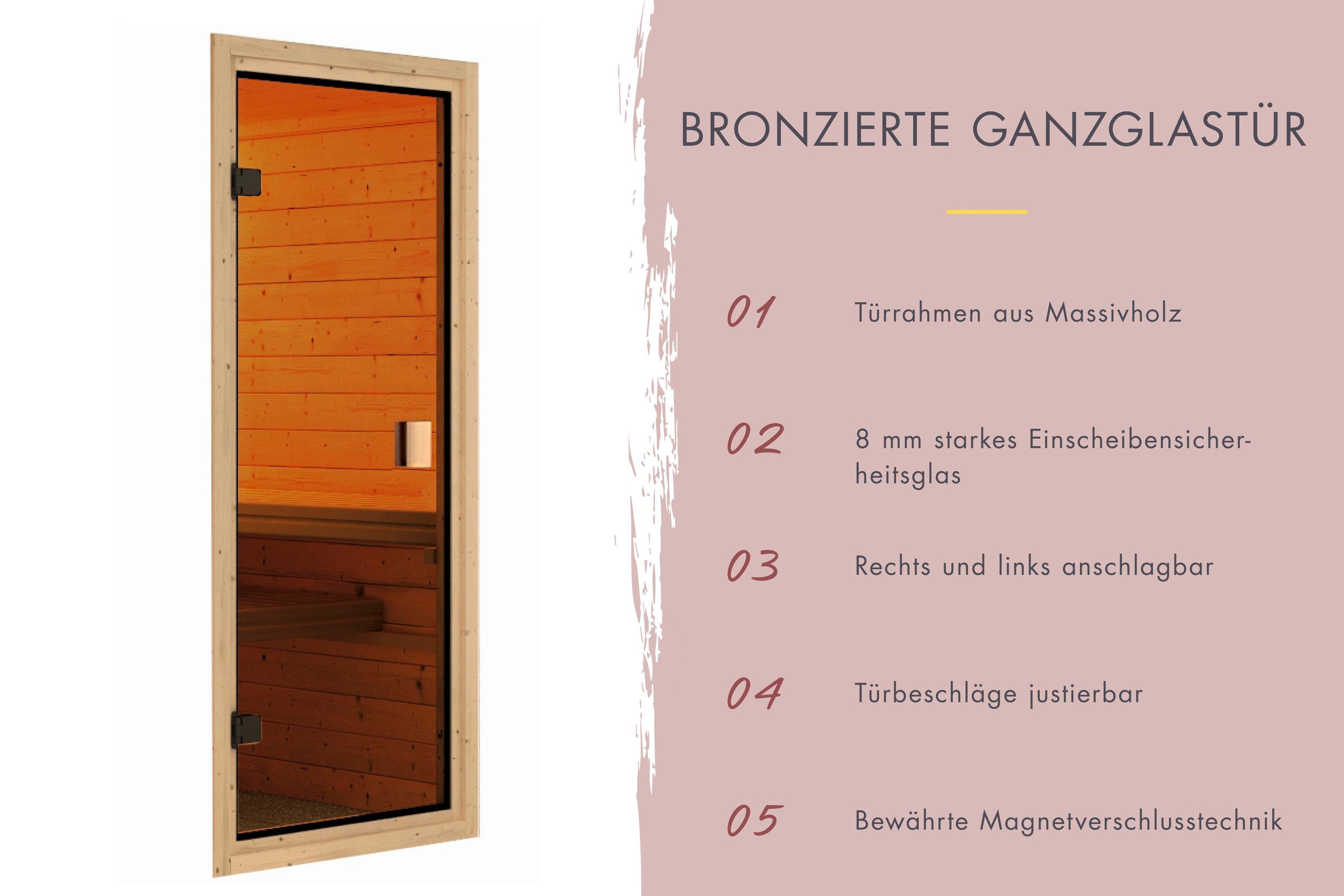 Karibu Sauna »Sanna 2«, 9-kW-Ofen mit externer Steuerung