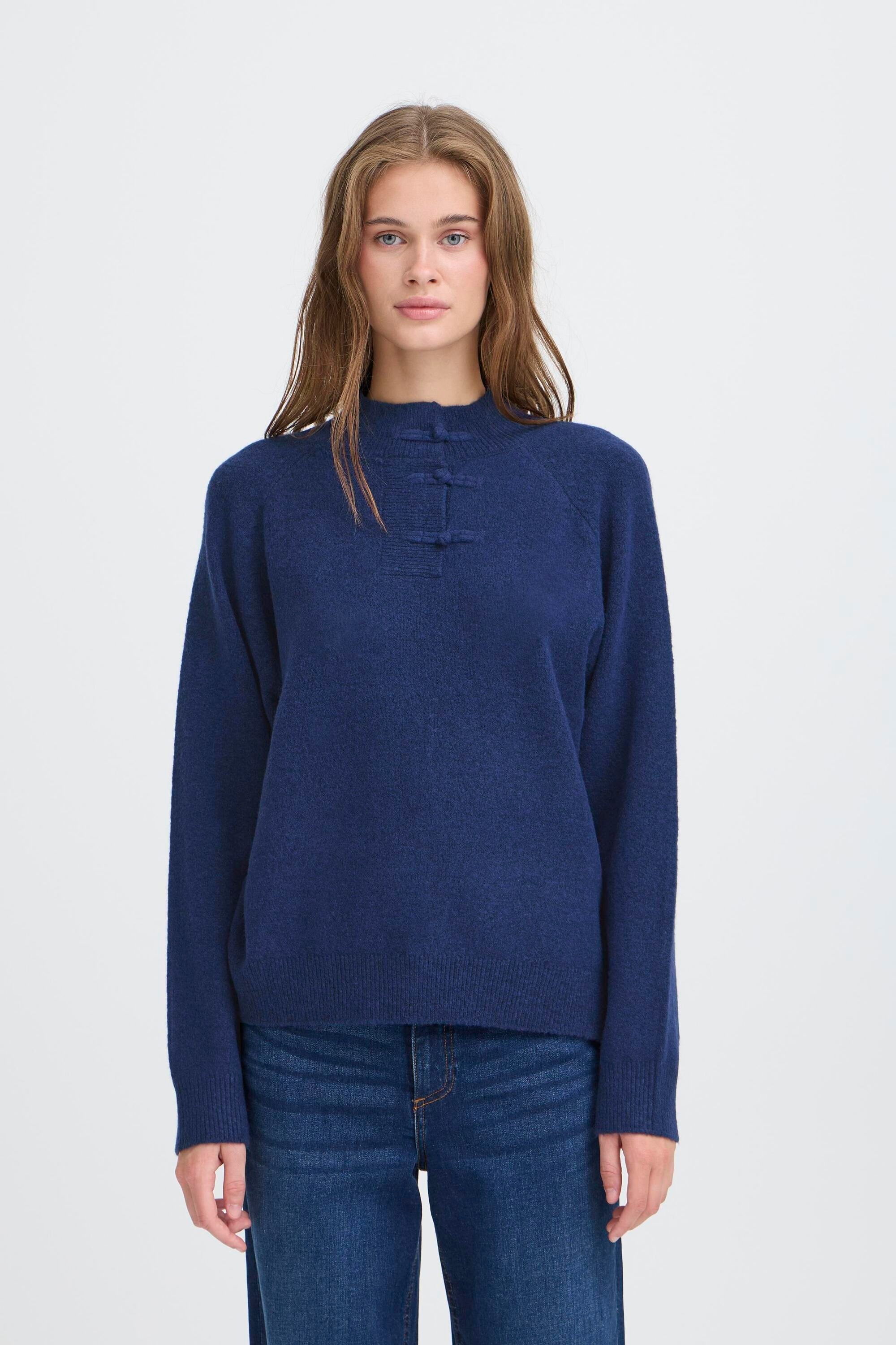 Ichi Strickpullover »Langarm IHDASILA«