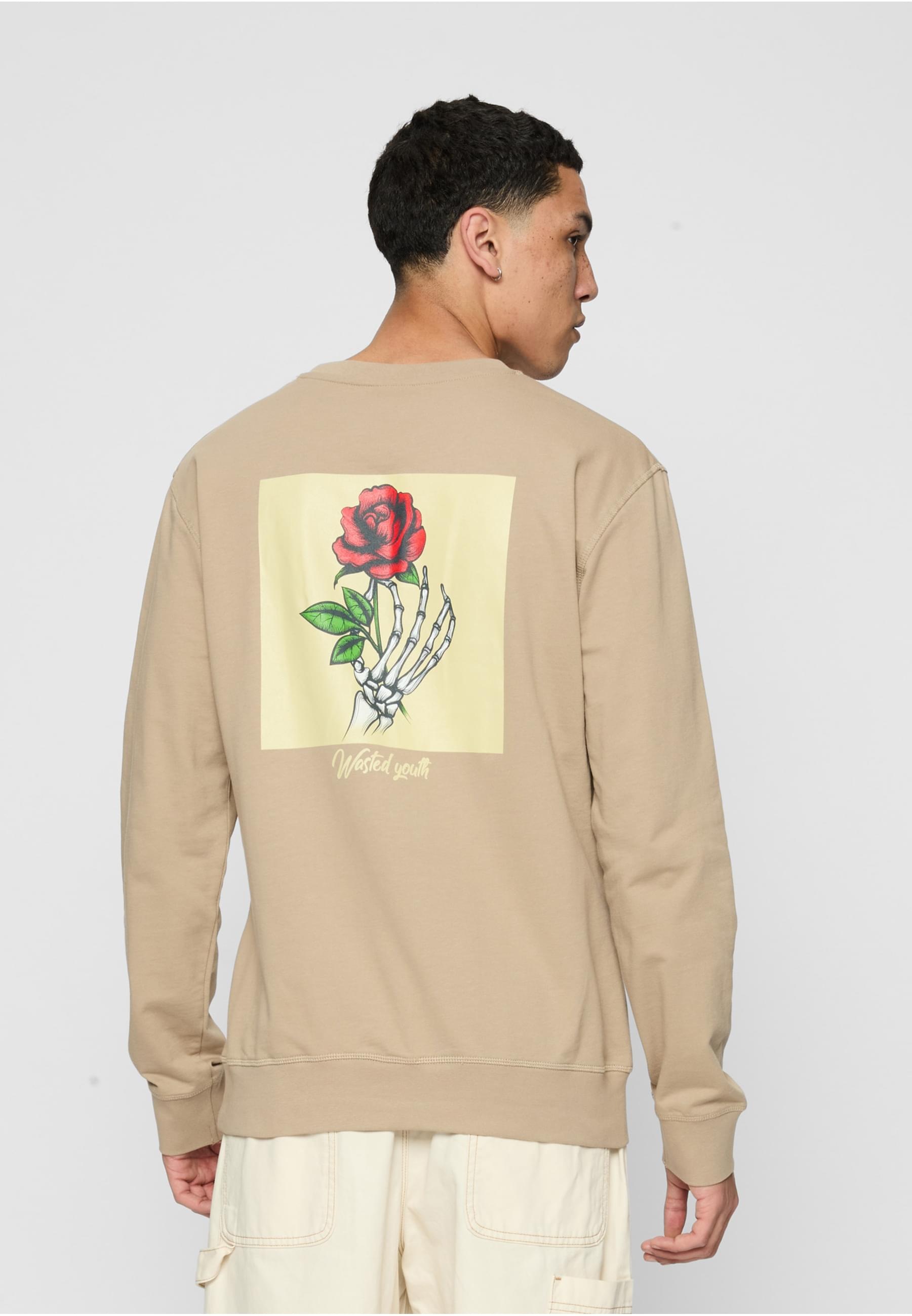 MisterTee Rundhalspullover »MisterTee Herren Wasted Youth Crewneck«, (1 tlg.)