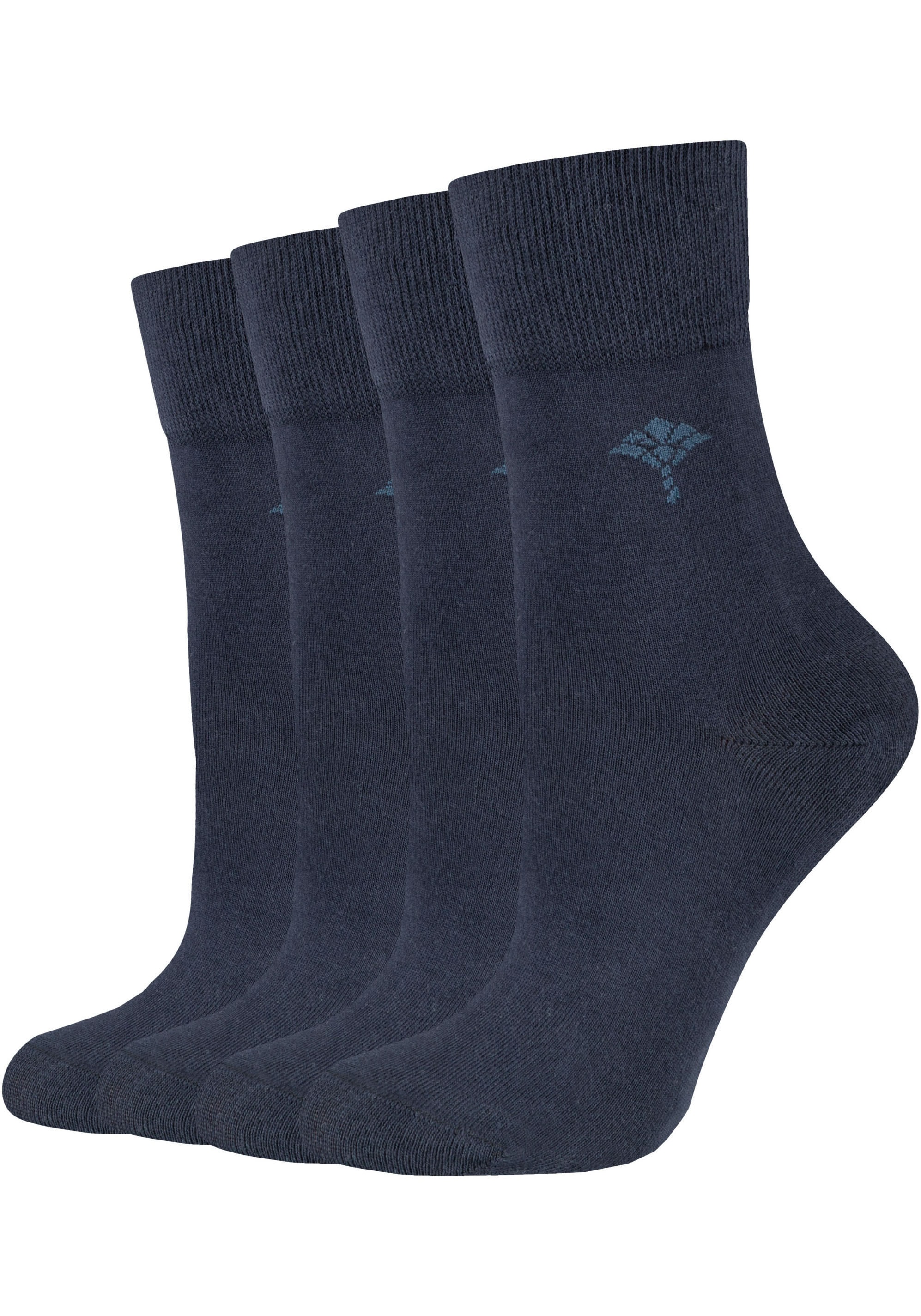JOOP! Socken »For your daily«, (4 Paar), mit Cornflower-Logo, Rippenbündchen