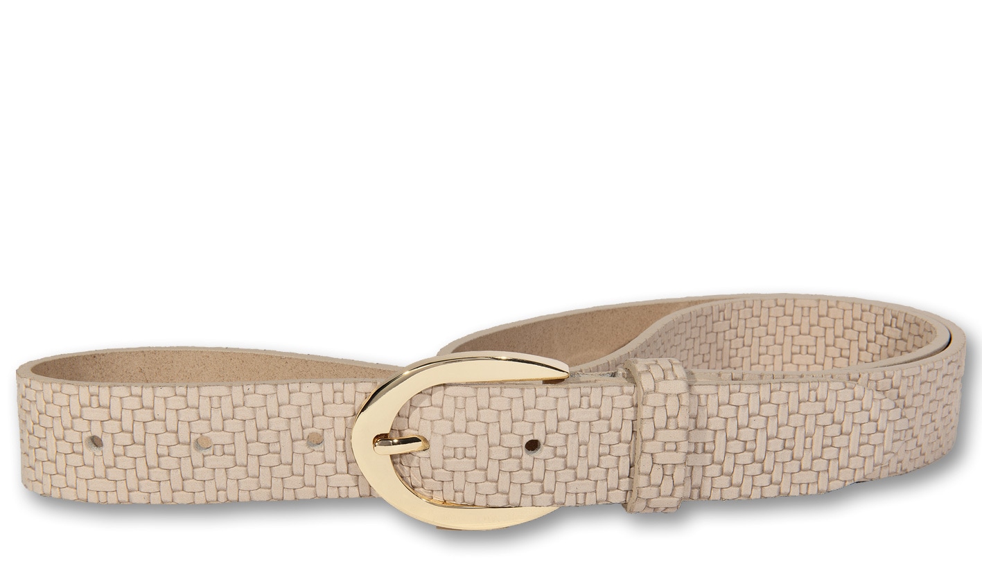 Silbergift Ledergürtel »Ledergürtel mit junger, stylischer Flechtstruktur«