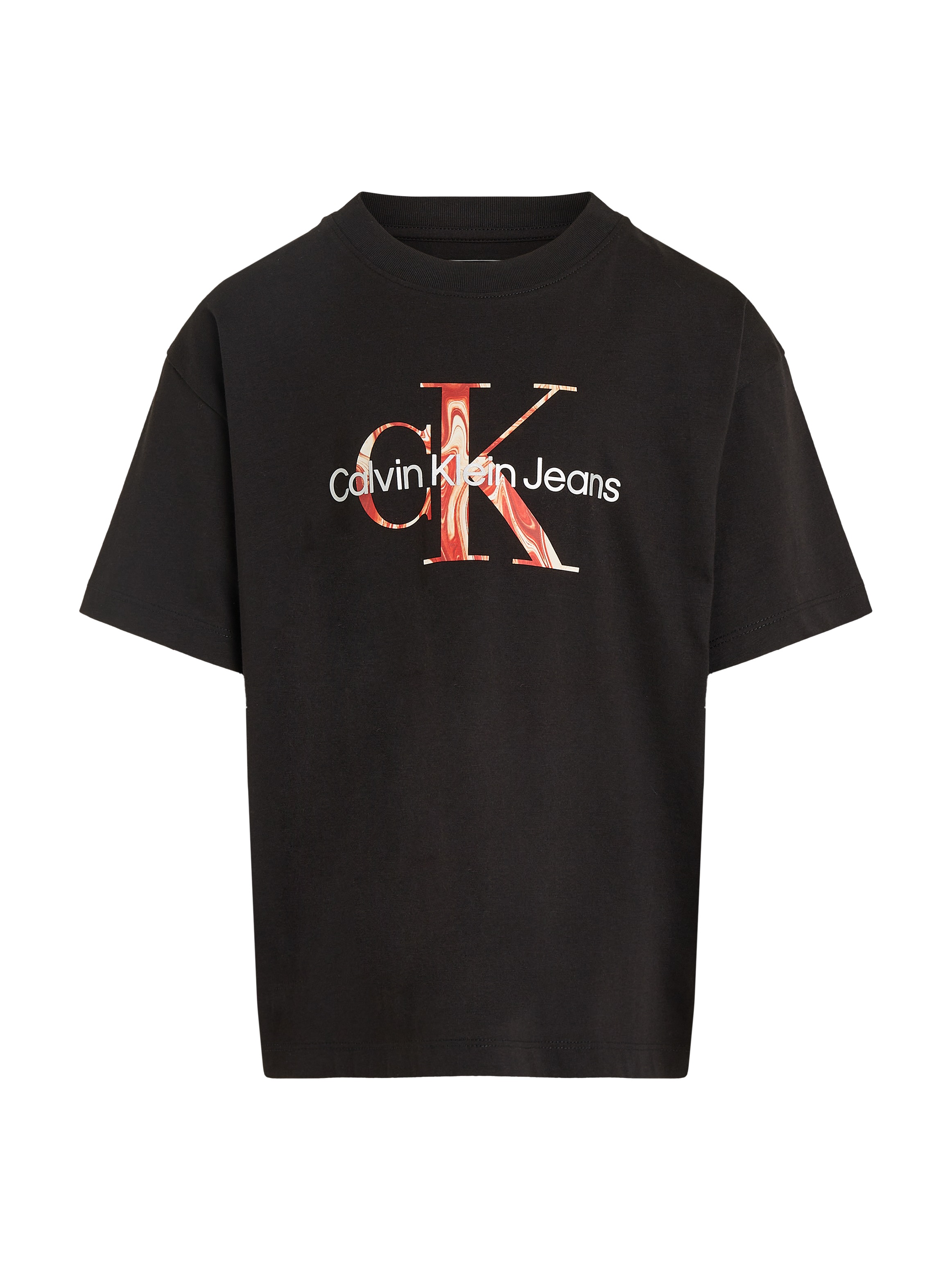 Calvin Klein Jeans T-Shirt »OCEAN SWIRL MONO T-SHIRT«, mit großem Logodruck