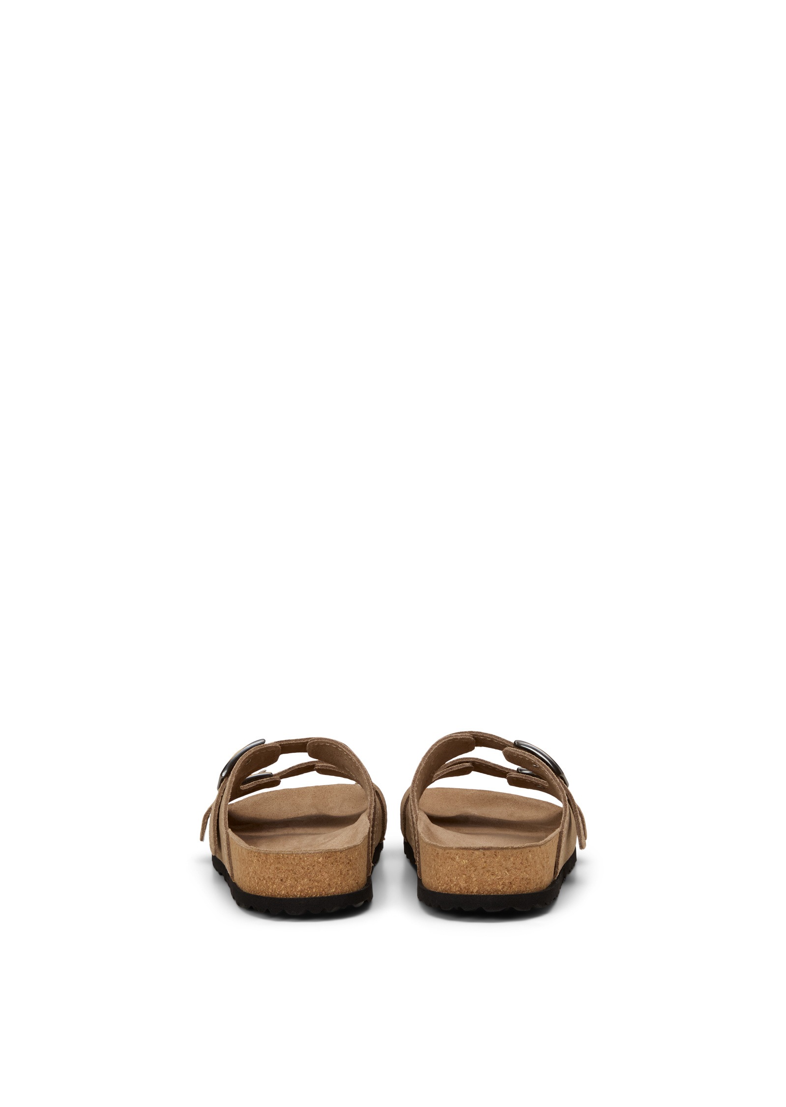 Sandale MARC O'POLO "aus weichem Veloursleder", Damen, Gr. 42, light pure sand, Obermaterial: 100% Leder, unifarben, Schuhe Sandale 3