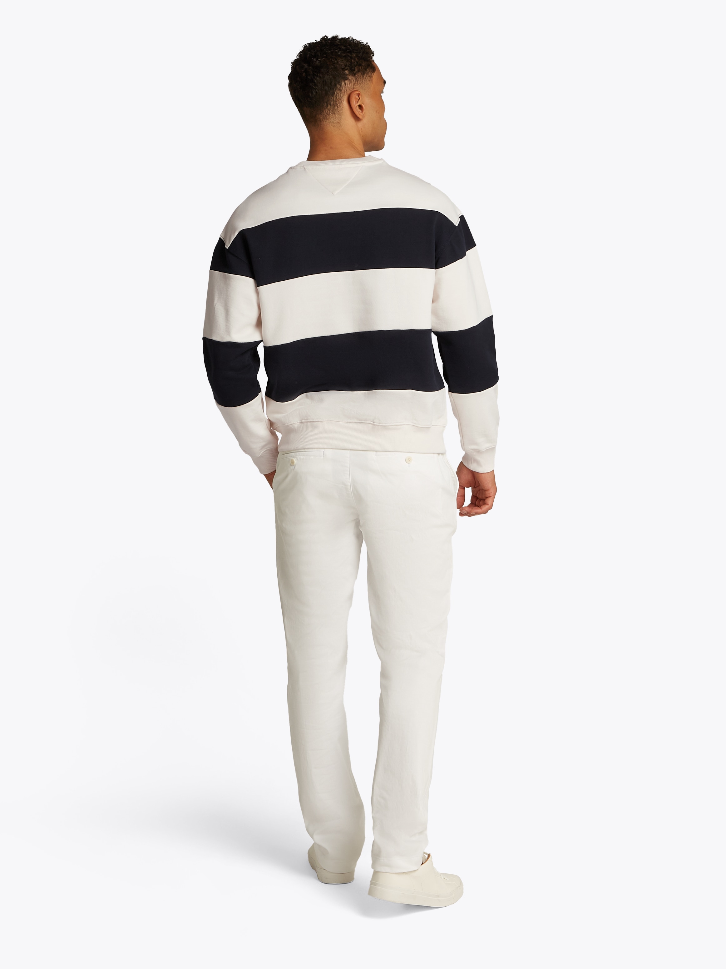 Tommy Hilfiger Sweatshirt »MONOTYPE STRIPE SWEATSHIRT«, mit großen Blockstreifen