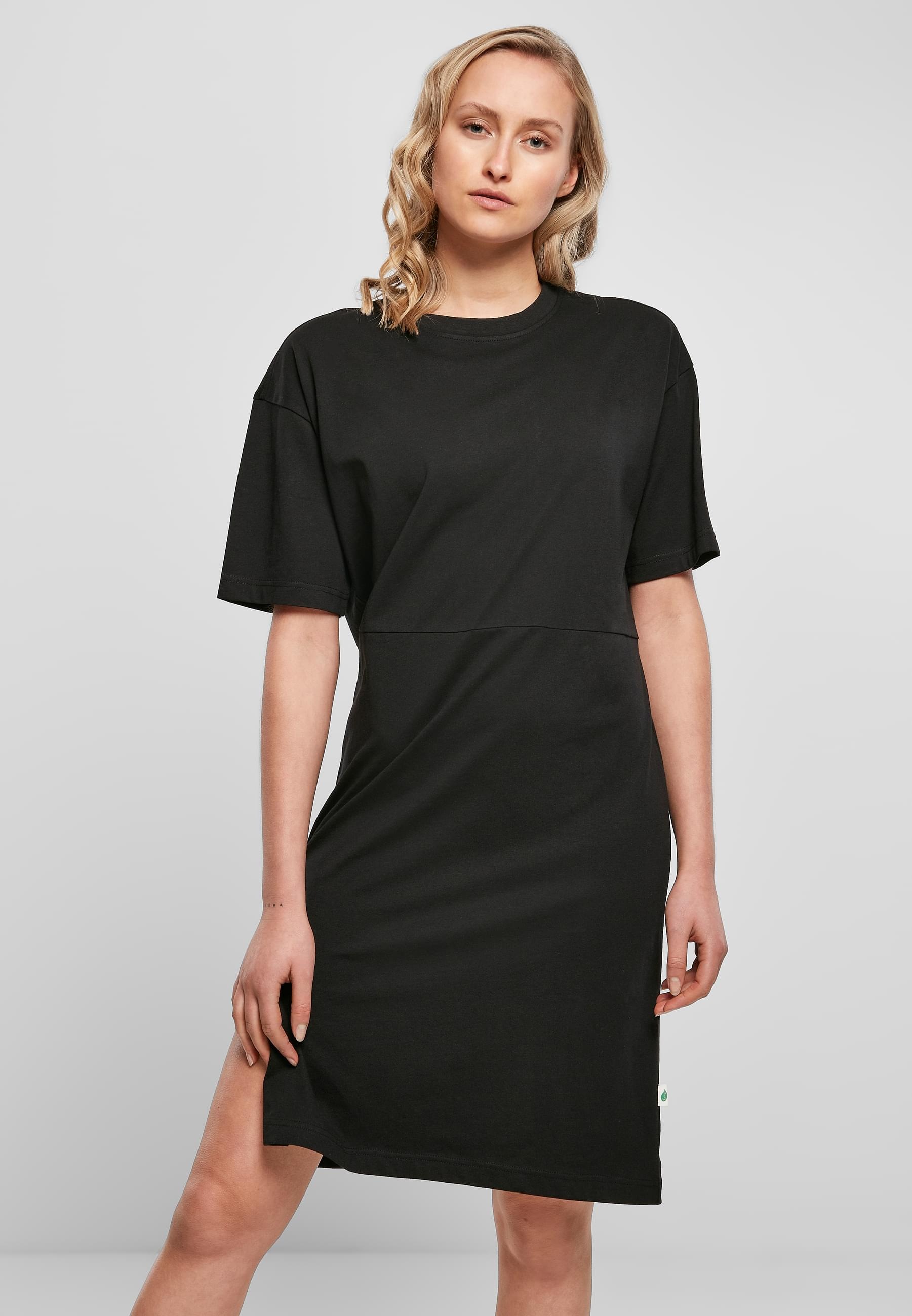 URBAN CLASSICS Shirtkleid »Urban Classics Damen Ladies Organic Oversized Slit Tee Dress«, (1 tlg.)
