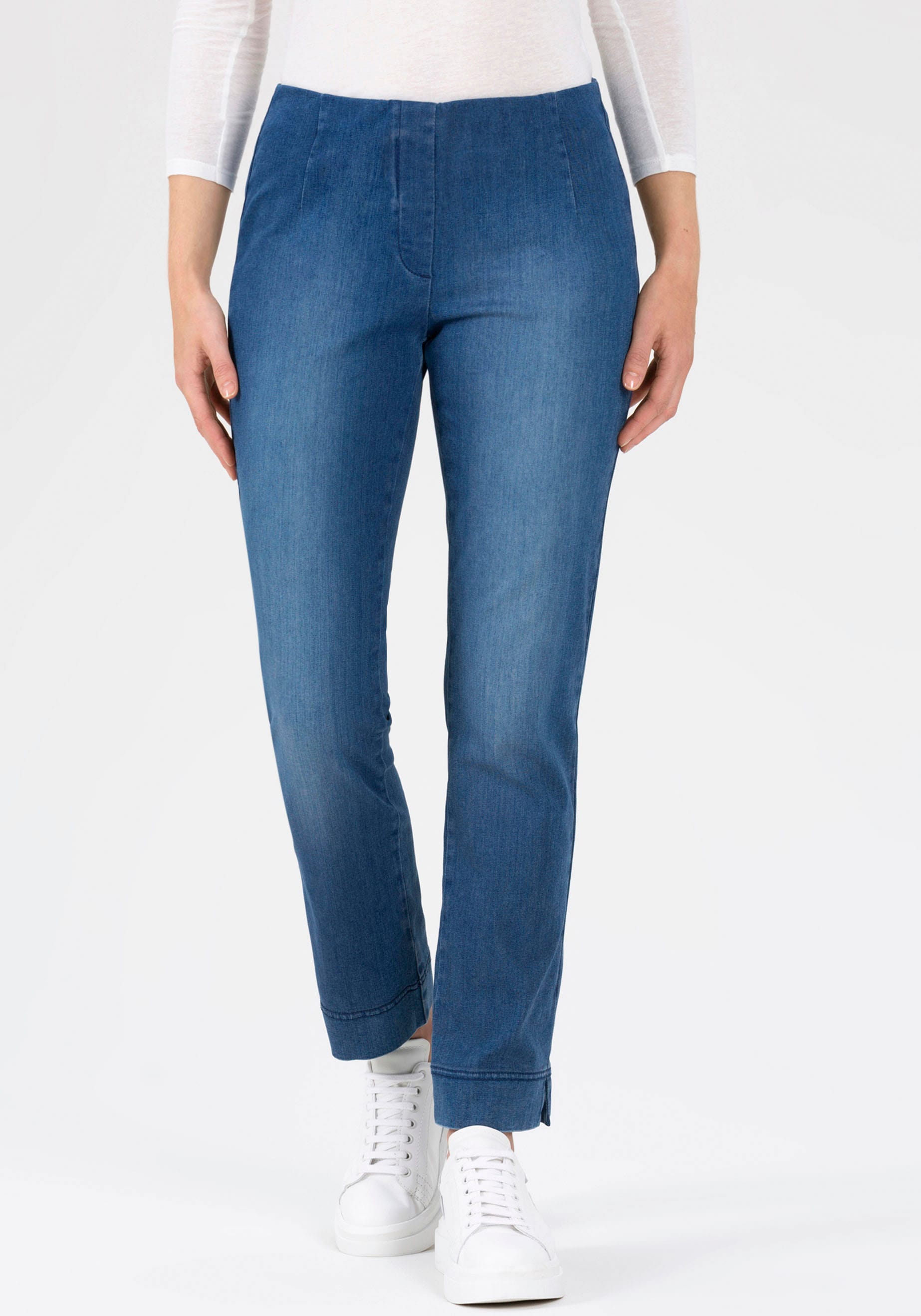 Stehmann Ankle-Jeans »Ina«, mit Seitenschlitz am Beinabschluss für  bestellen | BAUR
