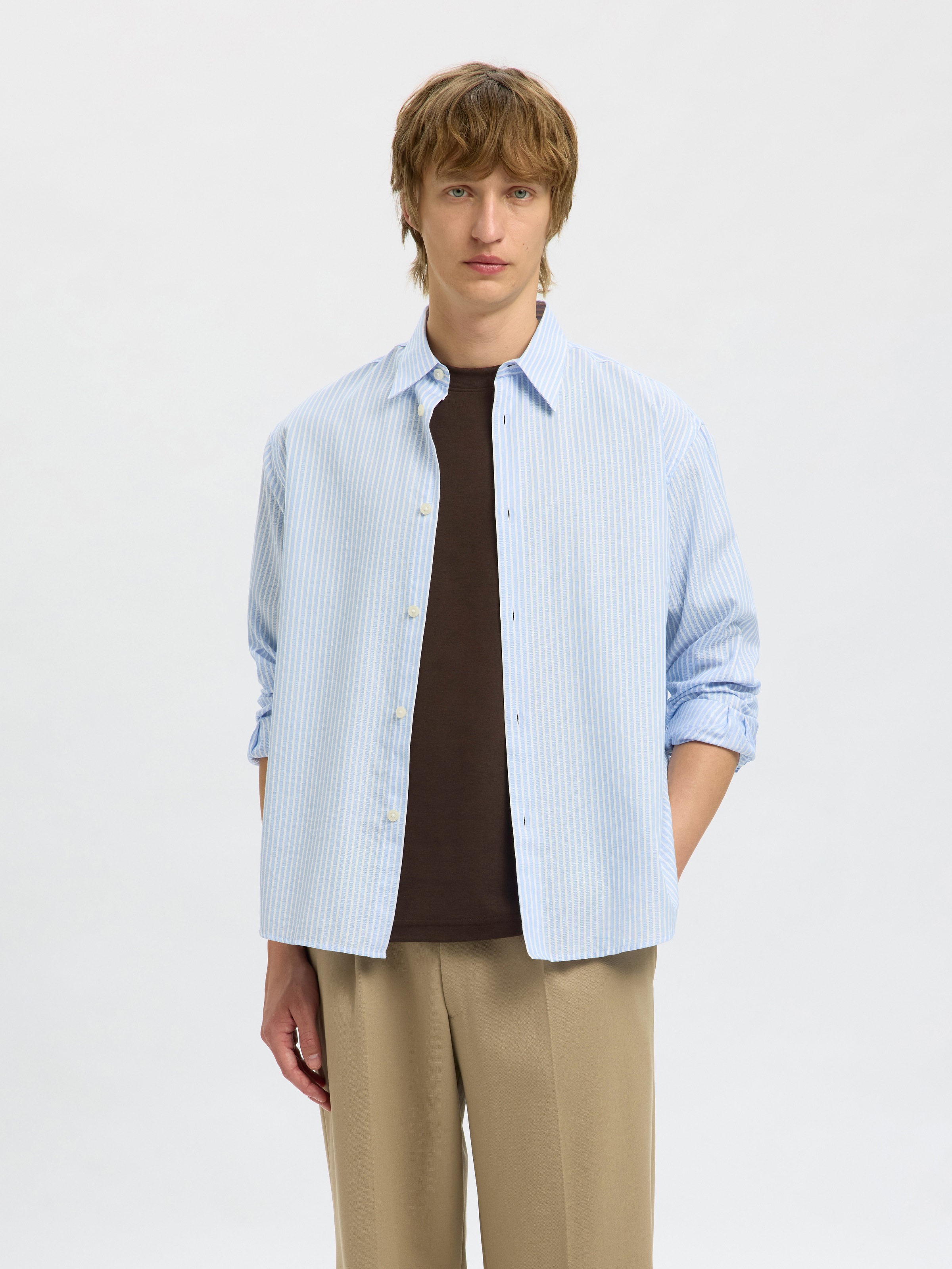 SELECTED HOMME Rundhalsshirt "SLHLOOSEOSCAR SS O-NECK TEE NOOS" günstig online kaufen