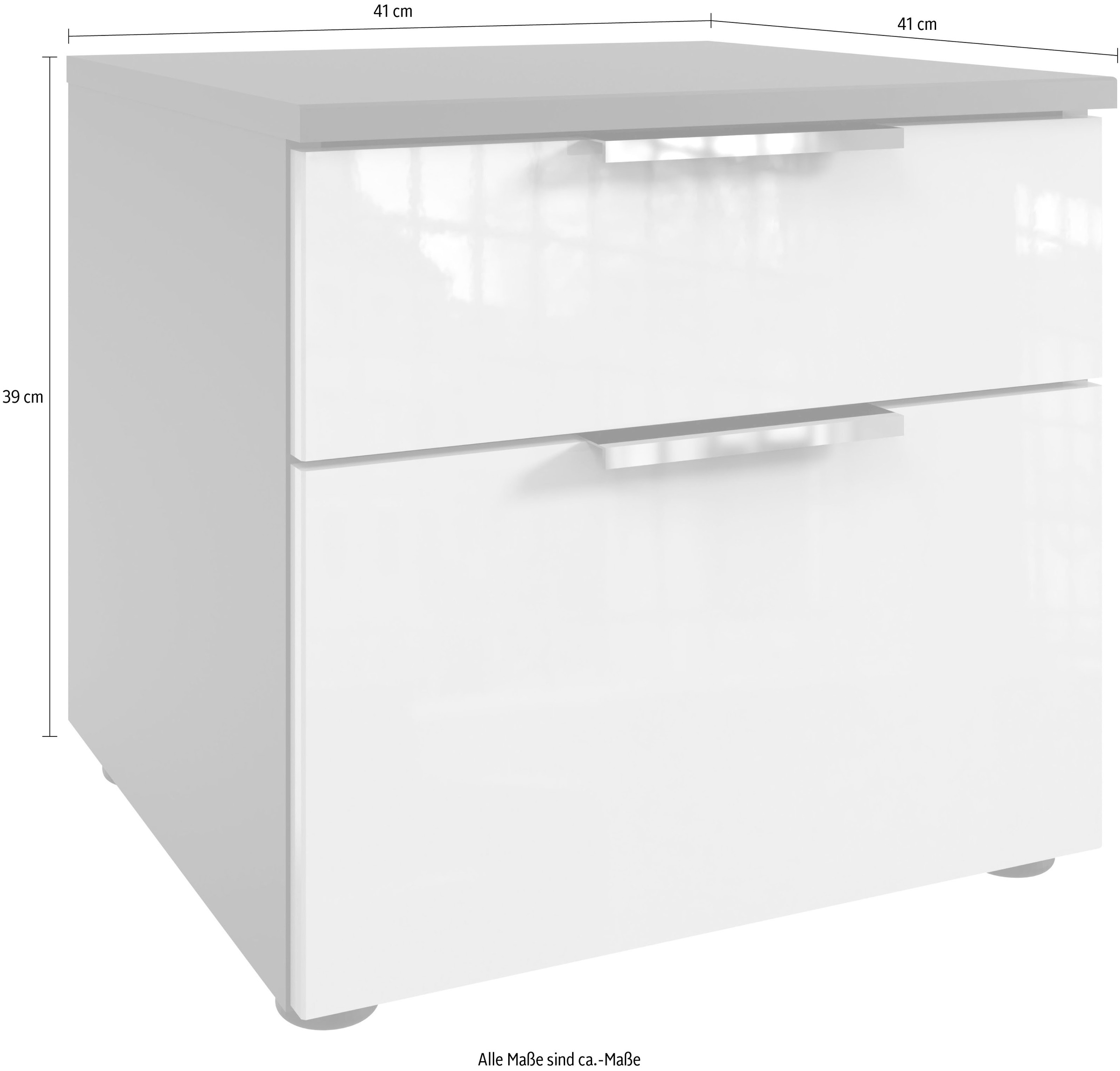 Wimex Nachtkommode »level36 D by fresh to go«, 2 Schubladen mit soft-close Funktion, lackierte Front