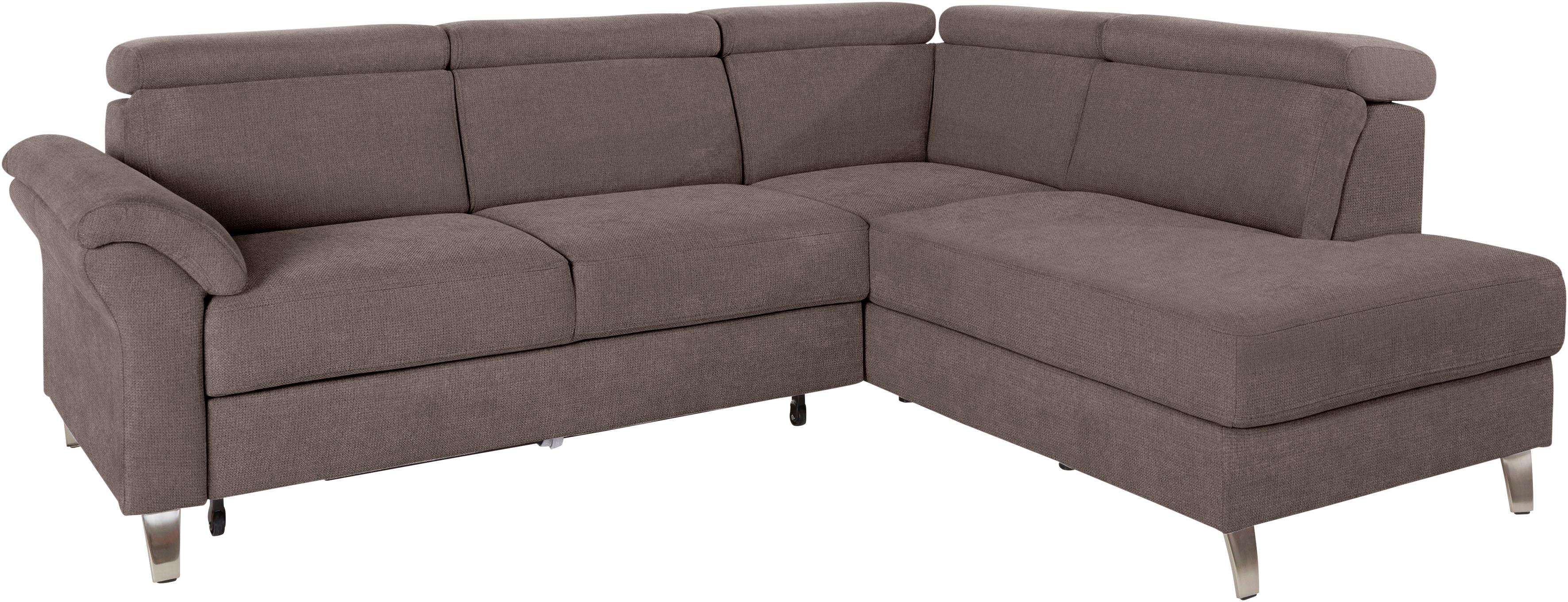 sit&more Ecksofa "Arngast L-Form" inklusive Kopfteilverstellung und Federkern