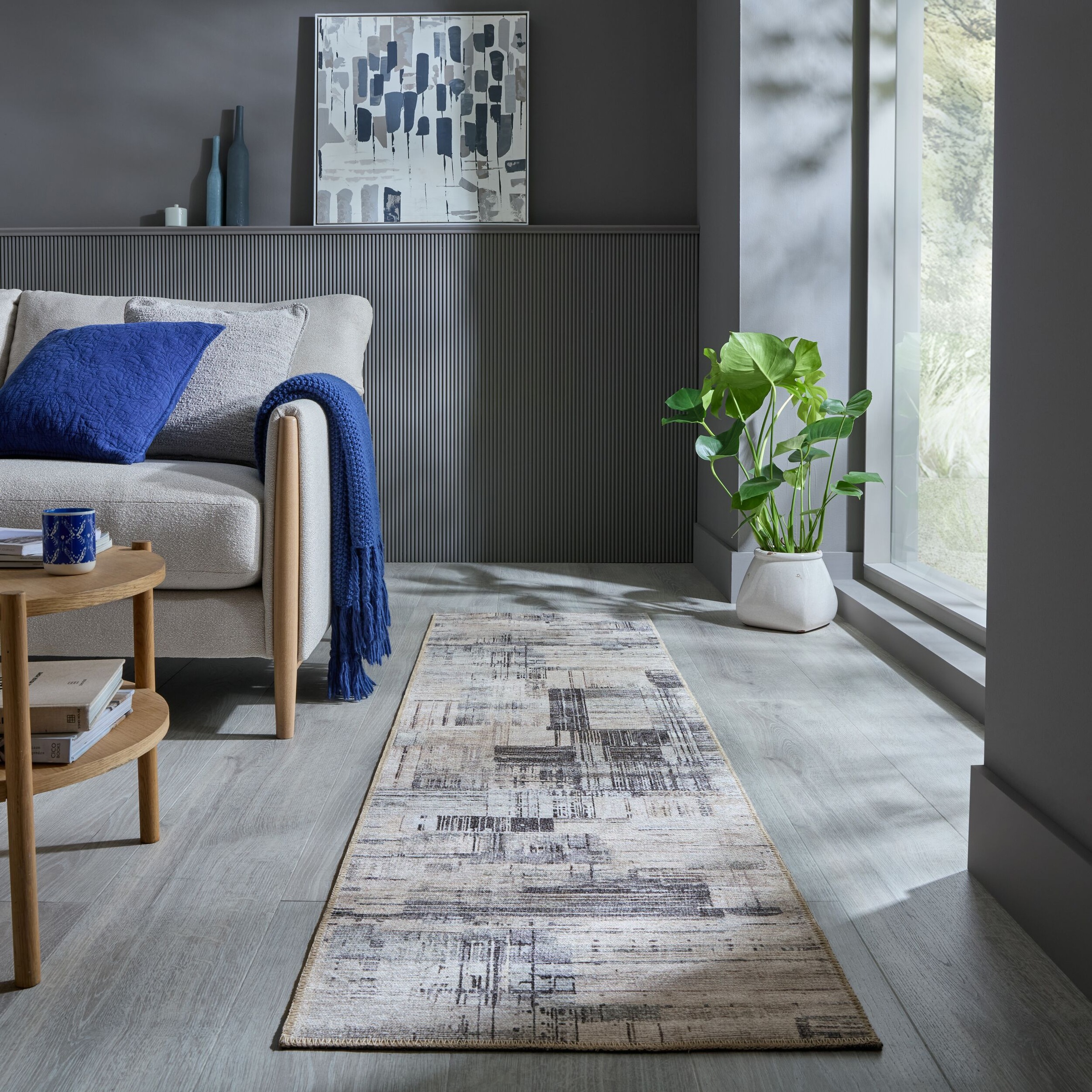 FLAIR RUGS Teppich "Silas" rechteckig 4 mm Höhe Waschbarer Abstrakter Teppi günstig online kaufen