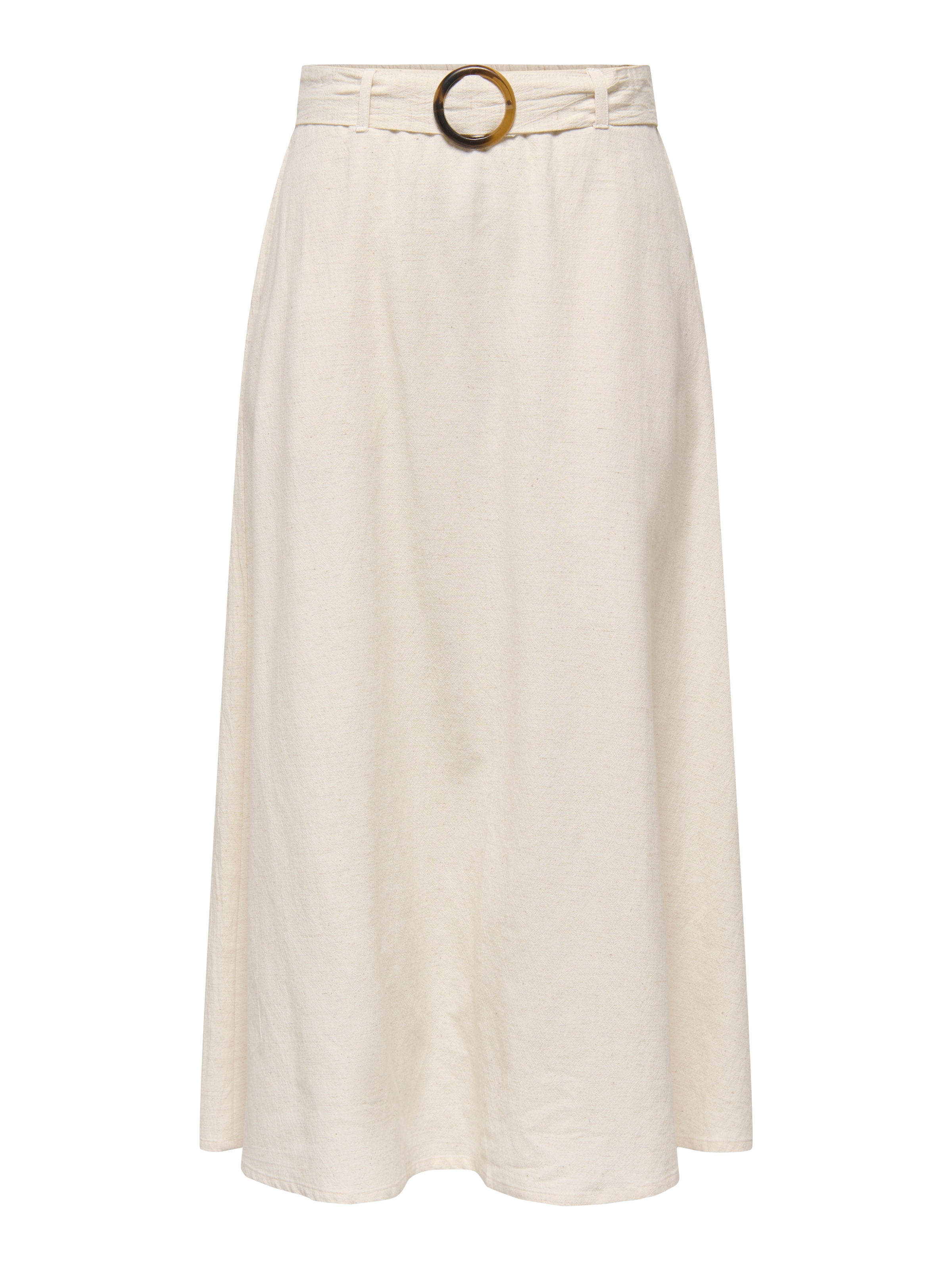 JDY Maxirock »JDYMILAN LINEN HW BELTED SKIRT WVN DIA« Sommerrock mit Leinen