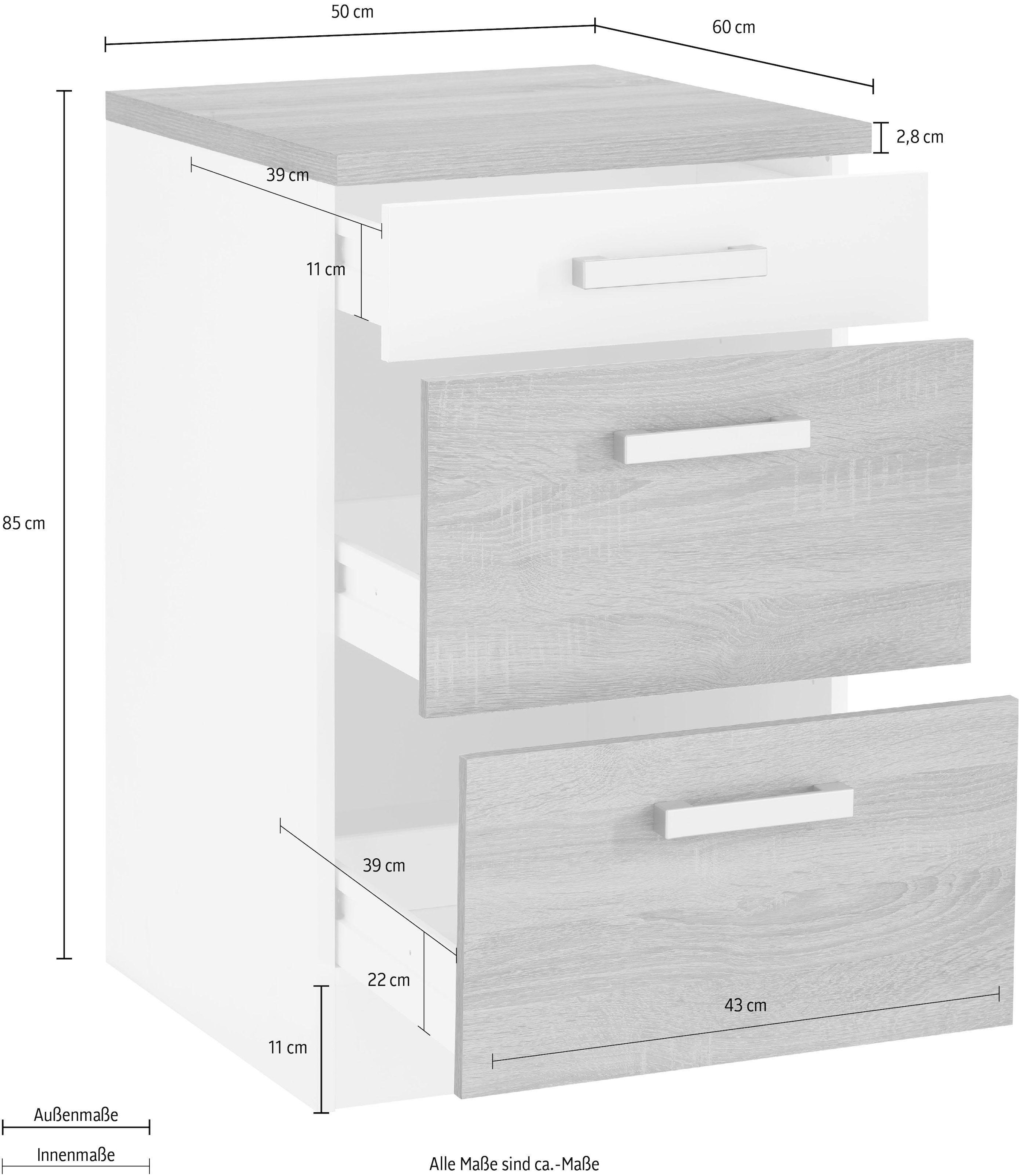 HELD MÖBEL Unterschrank »Gera«, Breite 50 cm